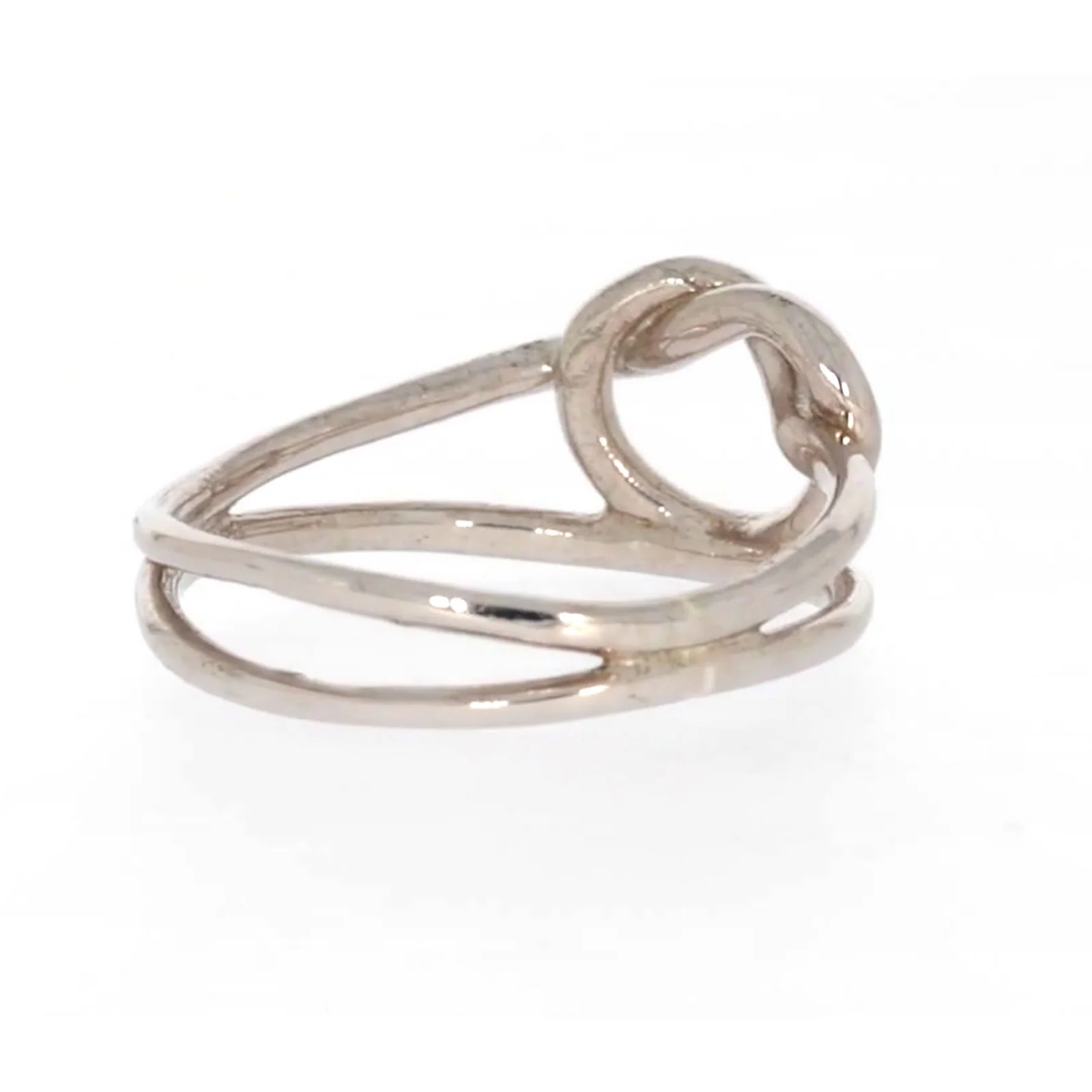 Sterling Silver Knot Heart Ring - Image 46