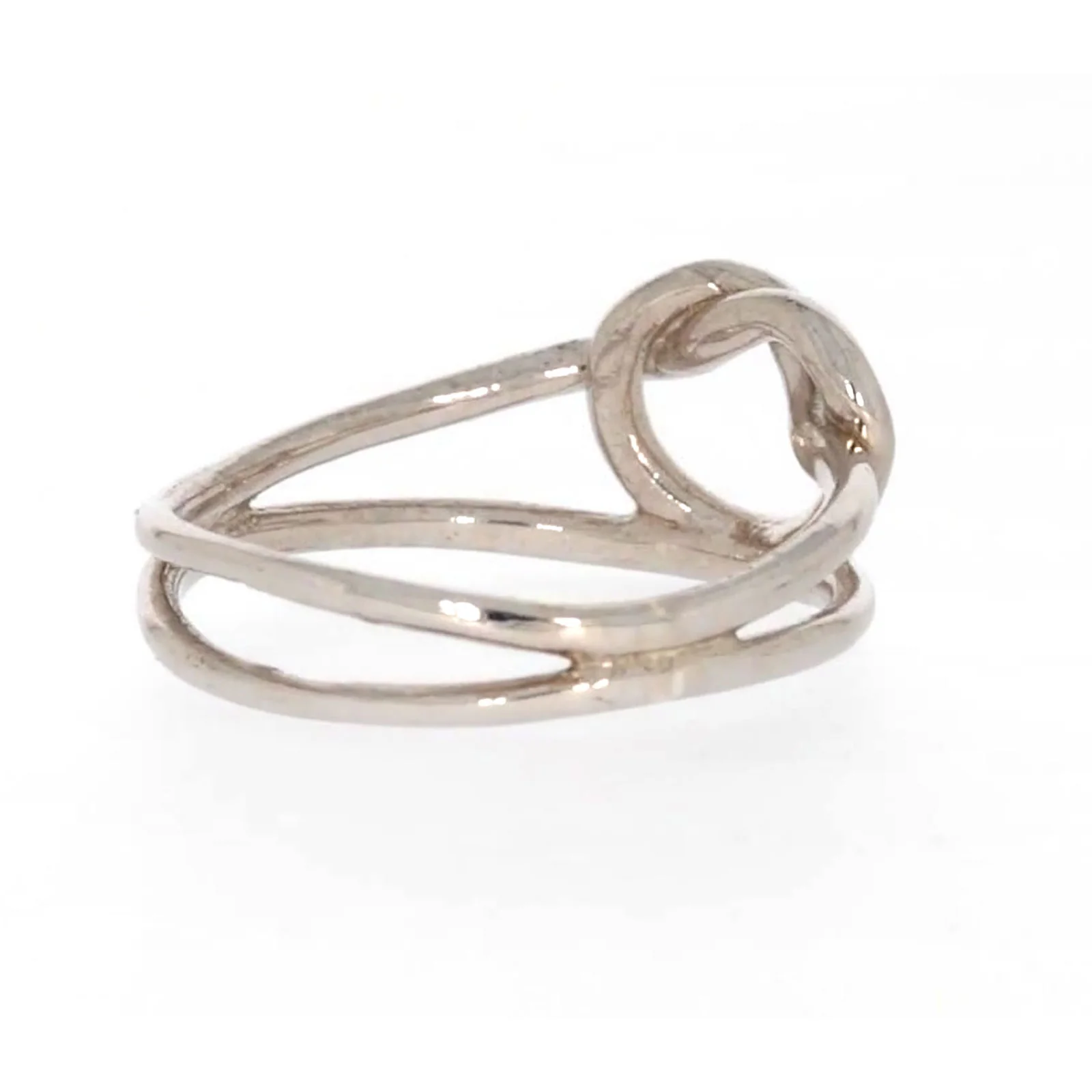 Sterling Silver Knot Heart Ring - Image 47