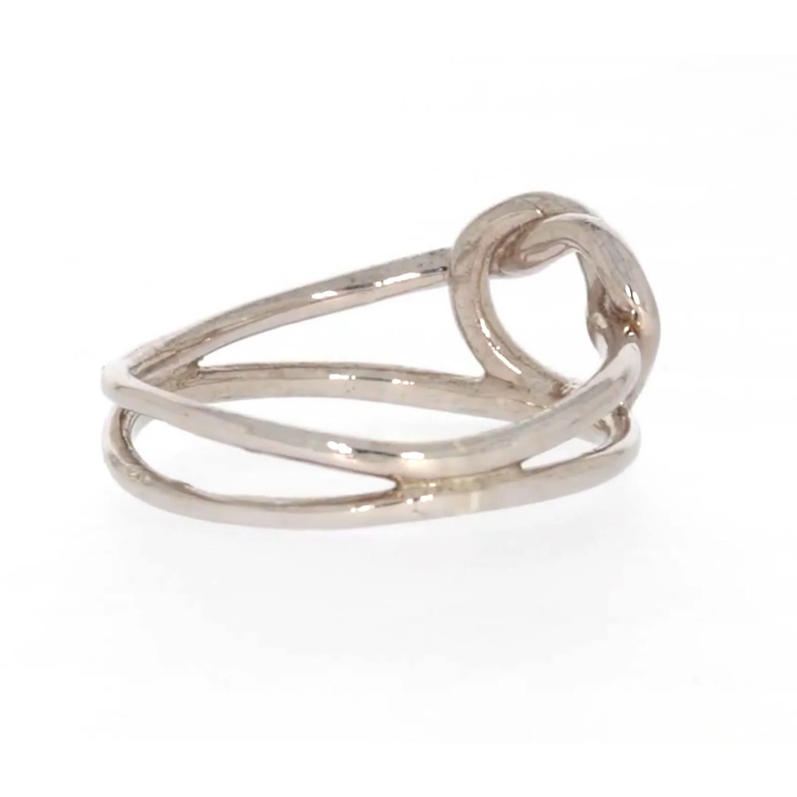 Sterling Silver Knot Heart Ring - Image 48