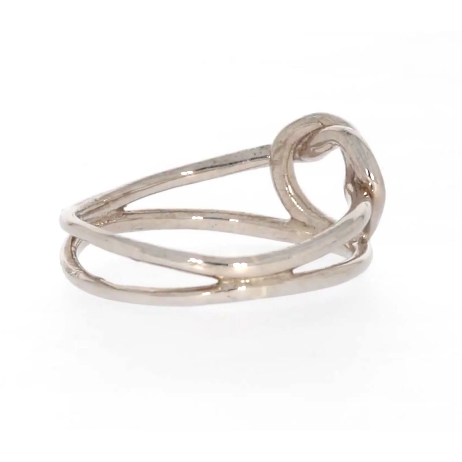 Sterling Silver Knot Heart Ring - Image 49