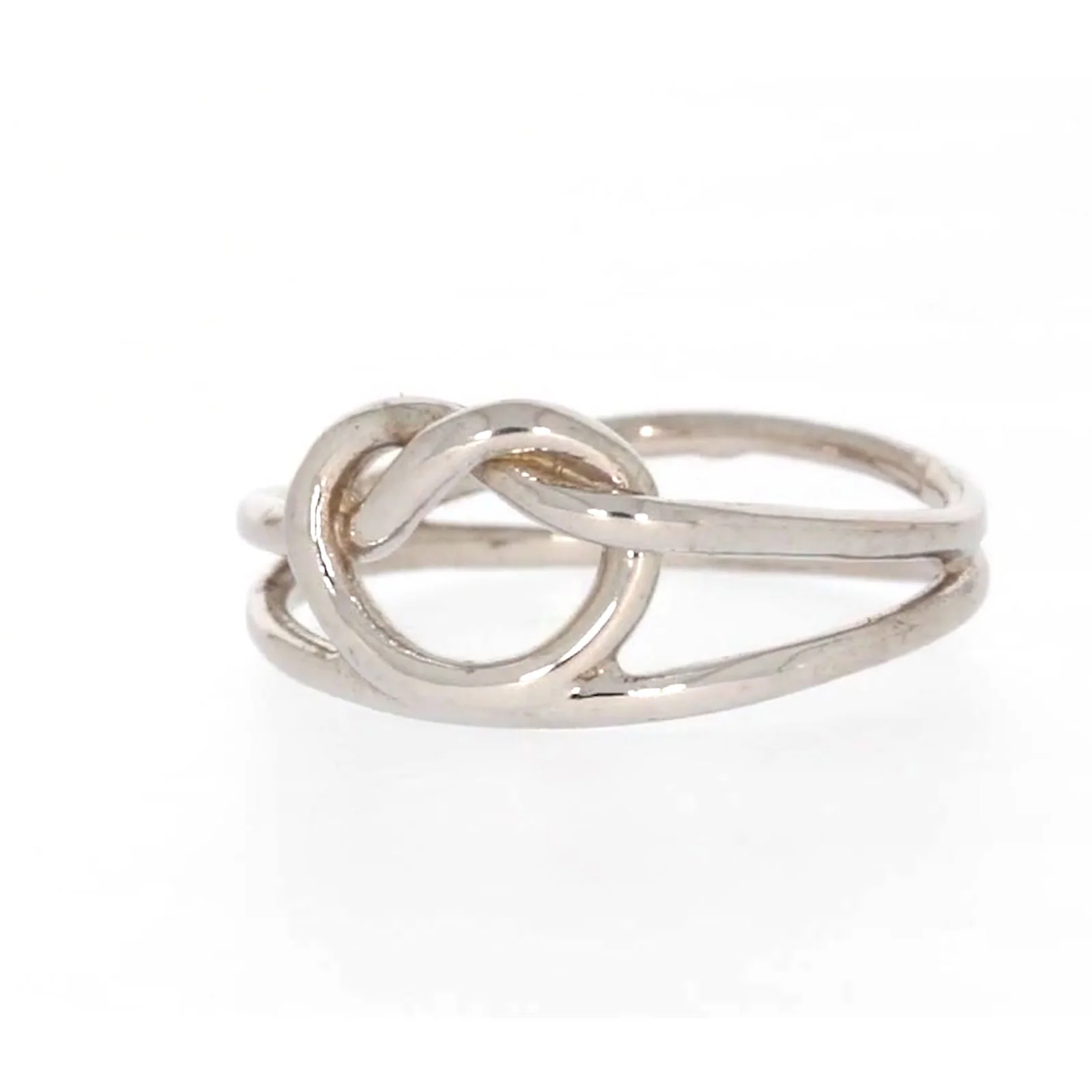 Sterling Silver Knot Heart Ring - Image 5
