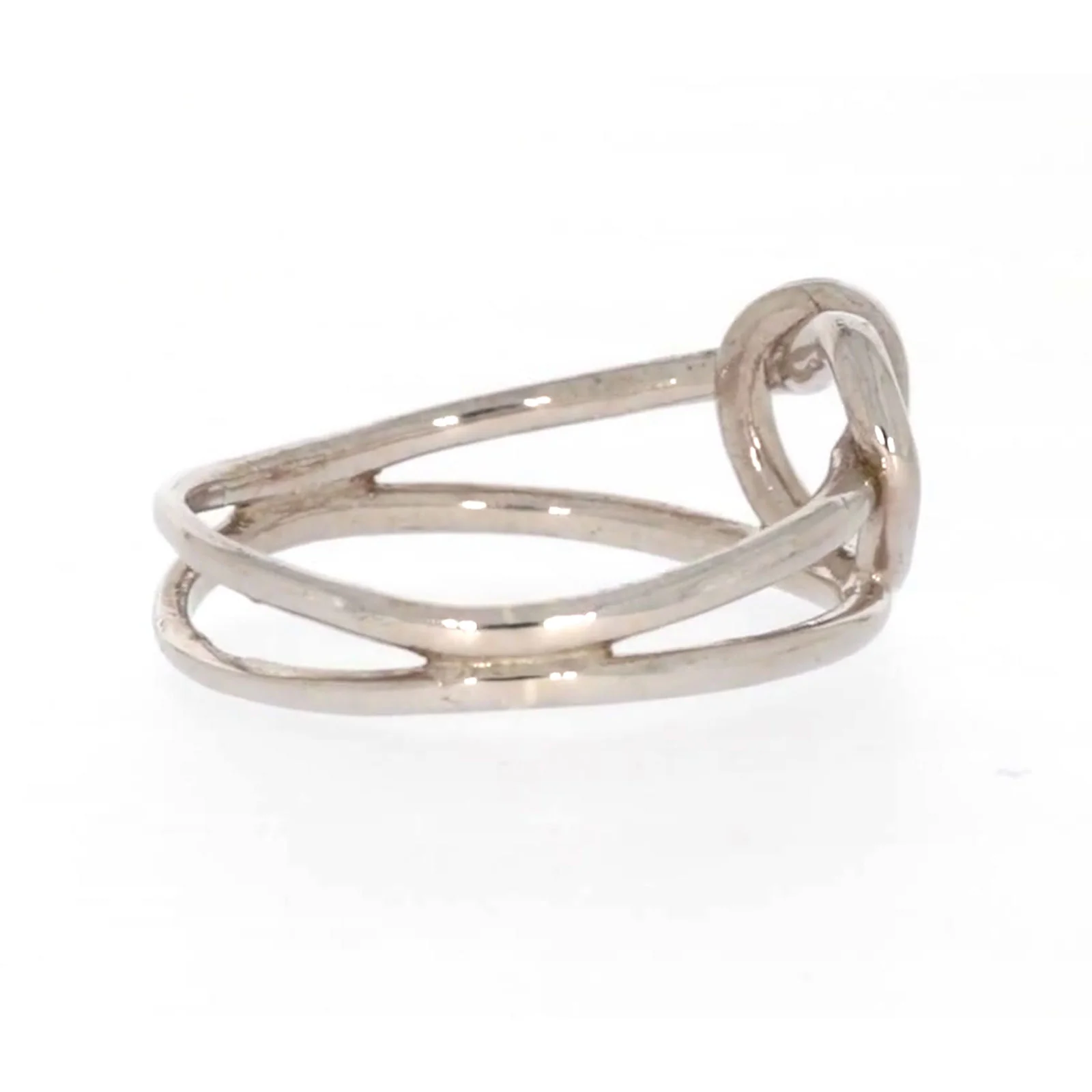 Sterling Silver Knot Heart Ring - Image 52