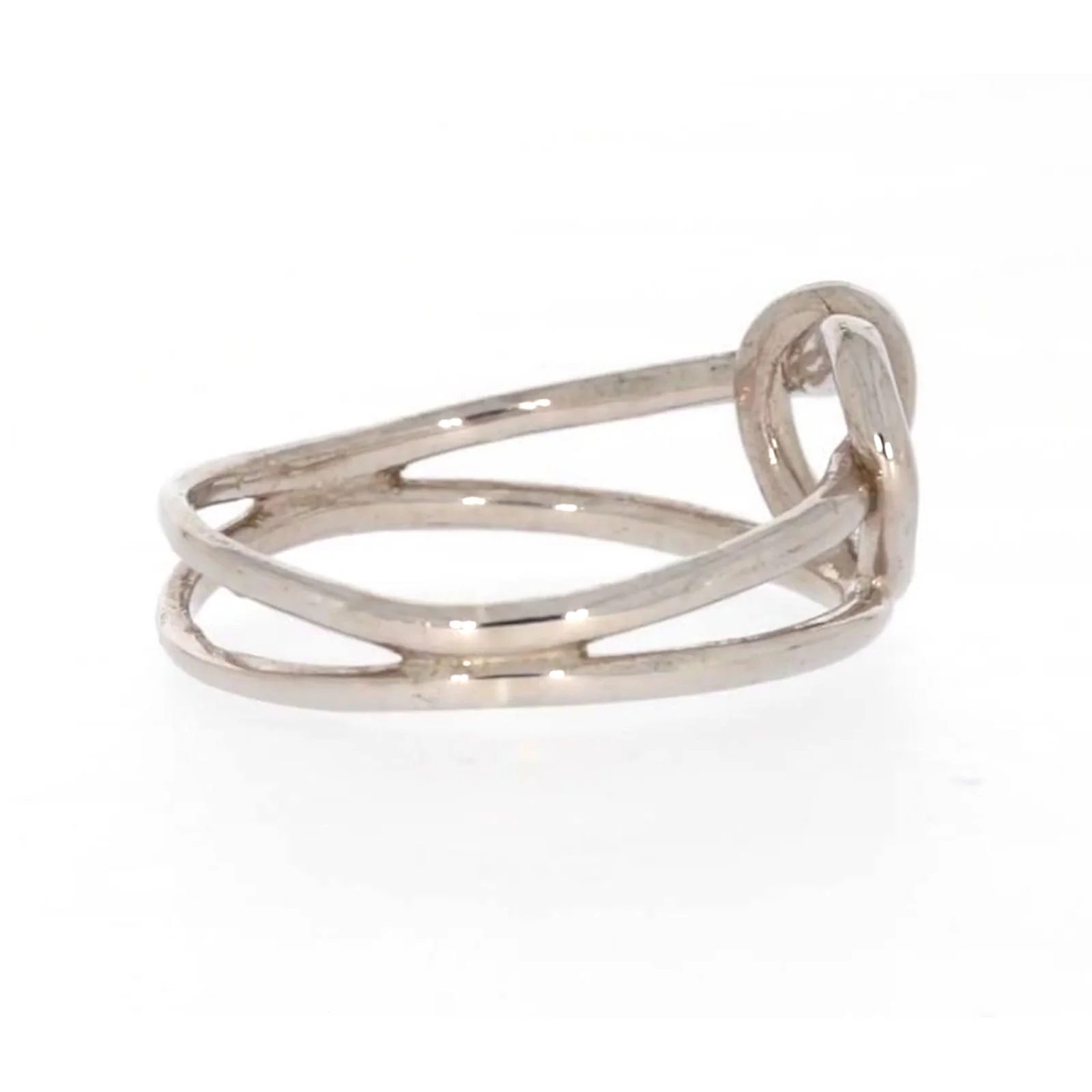 Sterling Silver Knot Heart Ring - Image 53