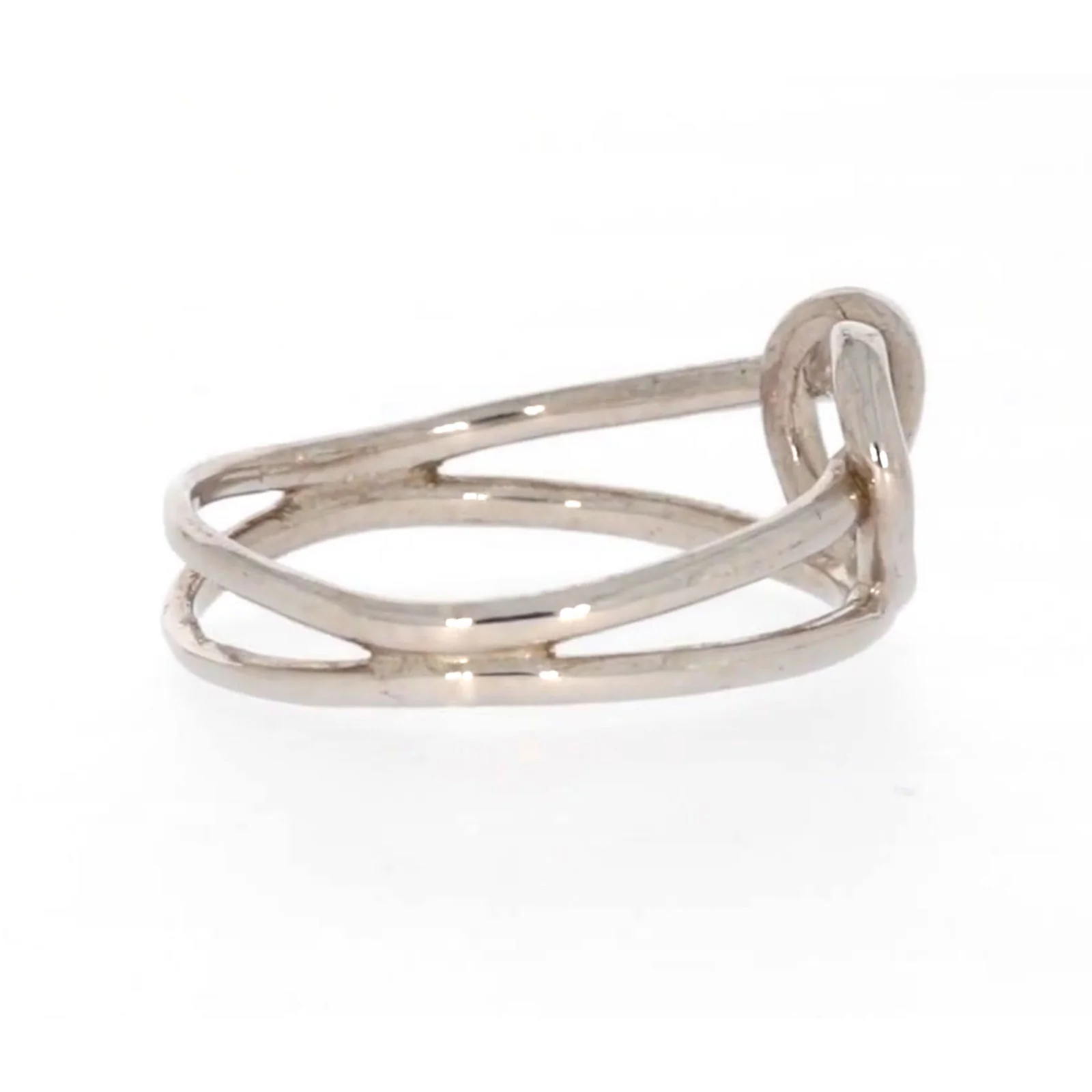 Sterling Silver Knot Heart Ring - Image 54