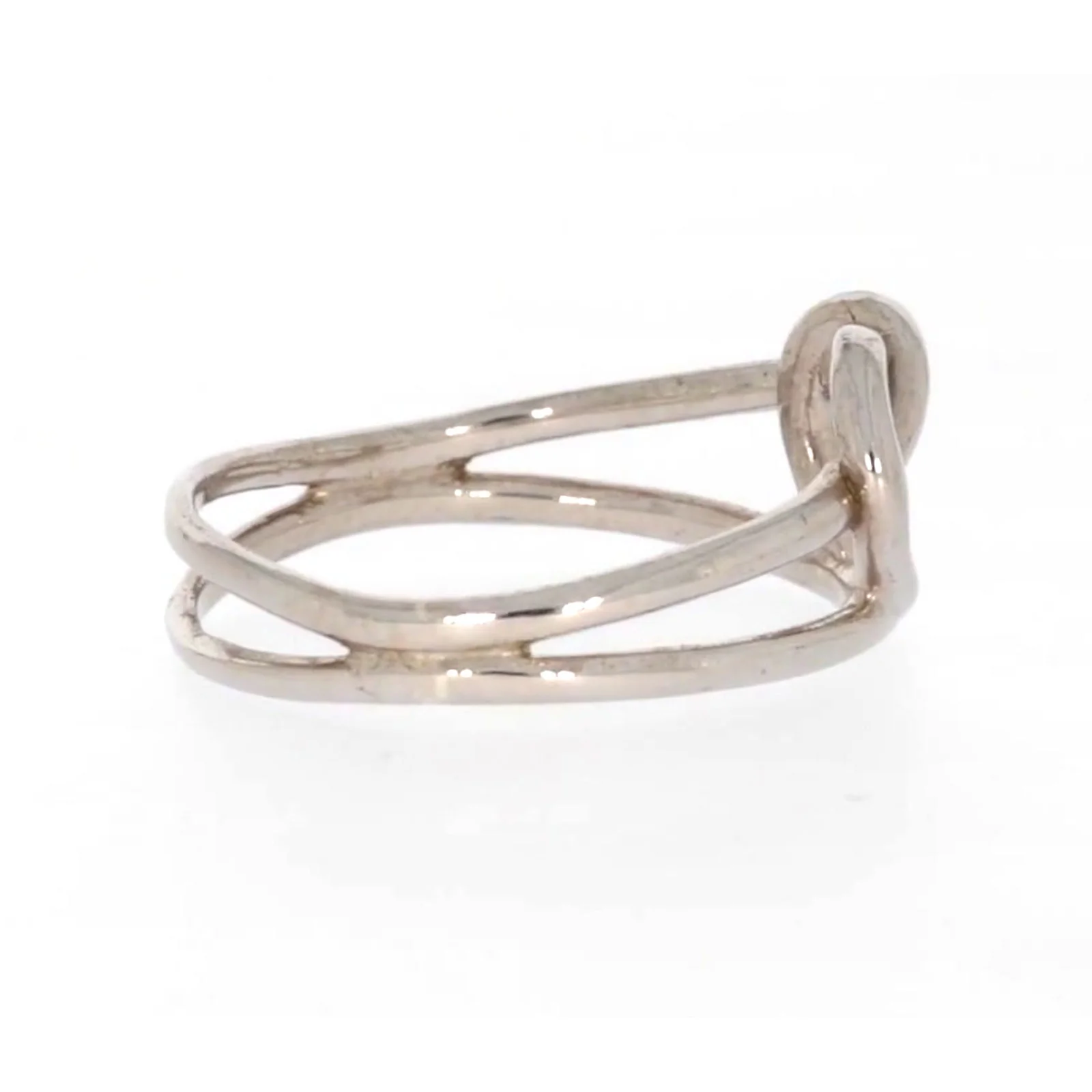 Sterling Silver Knot Heart Ring - Image 55