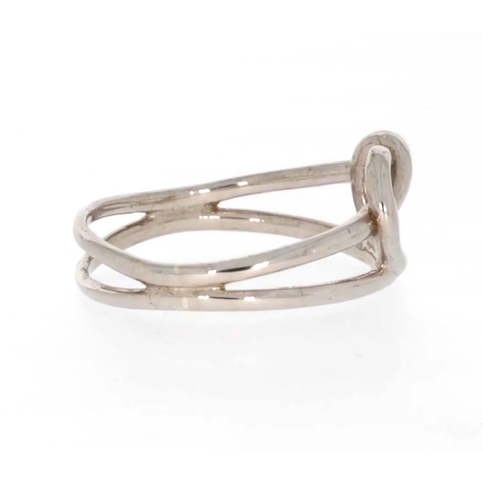 Sterling Silver Knot Heart Ring - Image 56