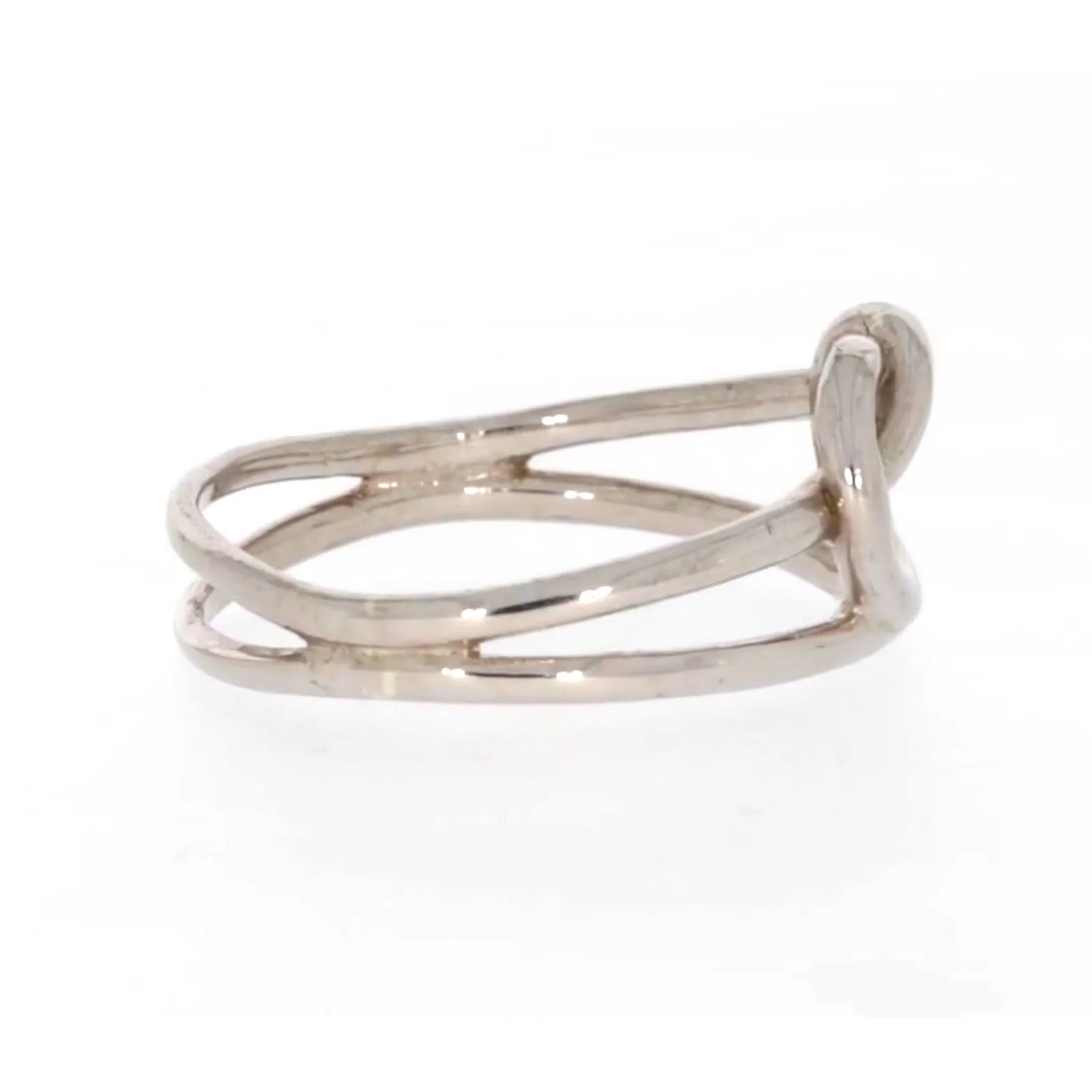 Sterling Silver Knot Heart Ring - Image 57