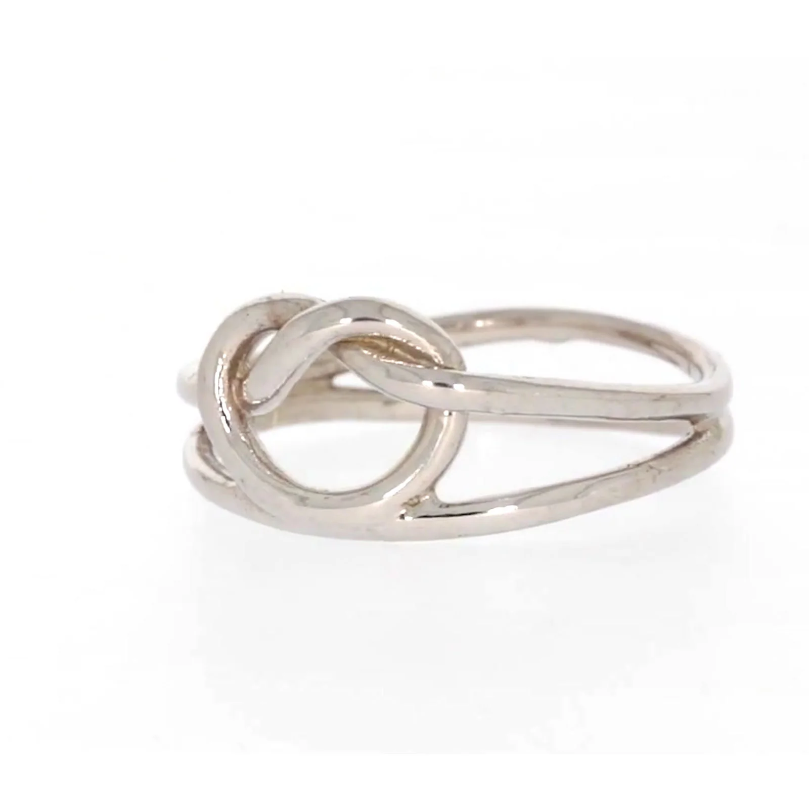 Sterling Silver Knot Heart Ring - Image 6