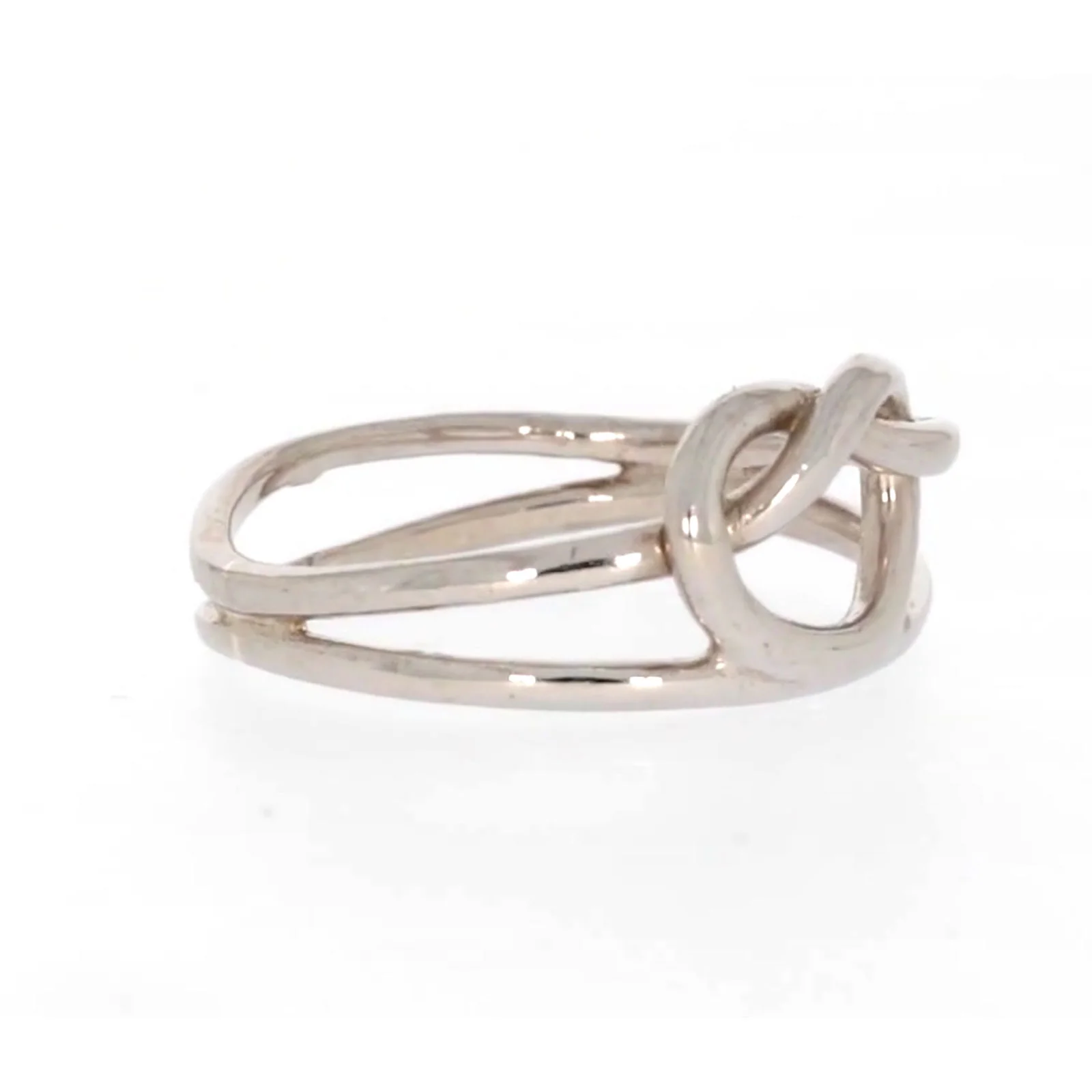 Sterling Silver Knot Heart Ring - Image 65