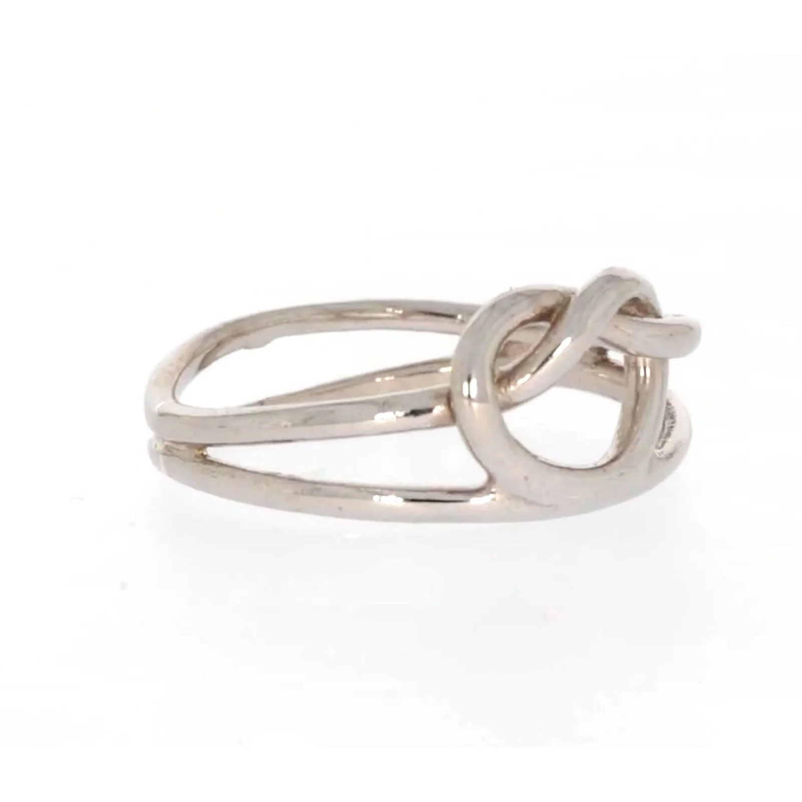 Sterling Silver Knot Heart Ring - Image 67