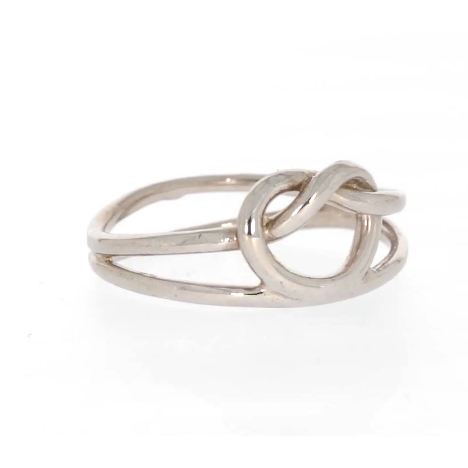 Sterling Silver Knot Heart Ring - Image 69