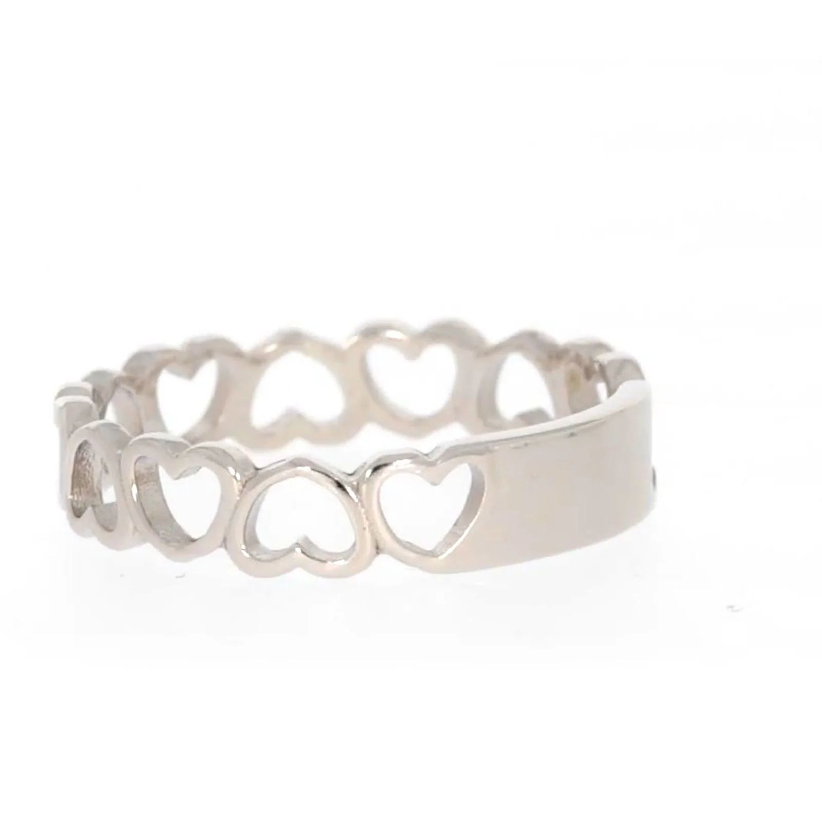 Sterling Silver Linked Hearts Ring - Image 27