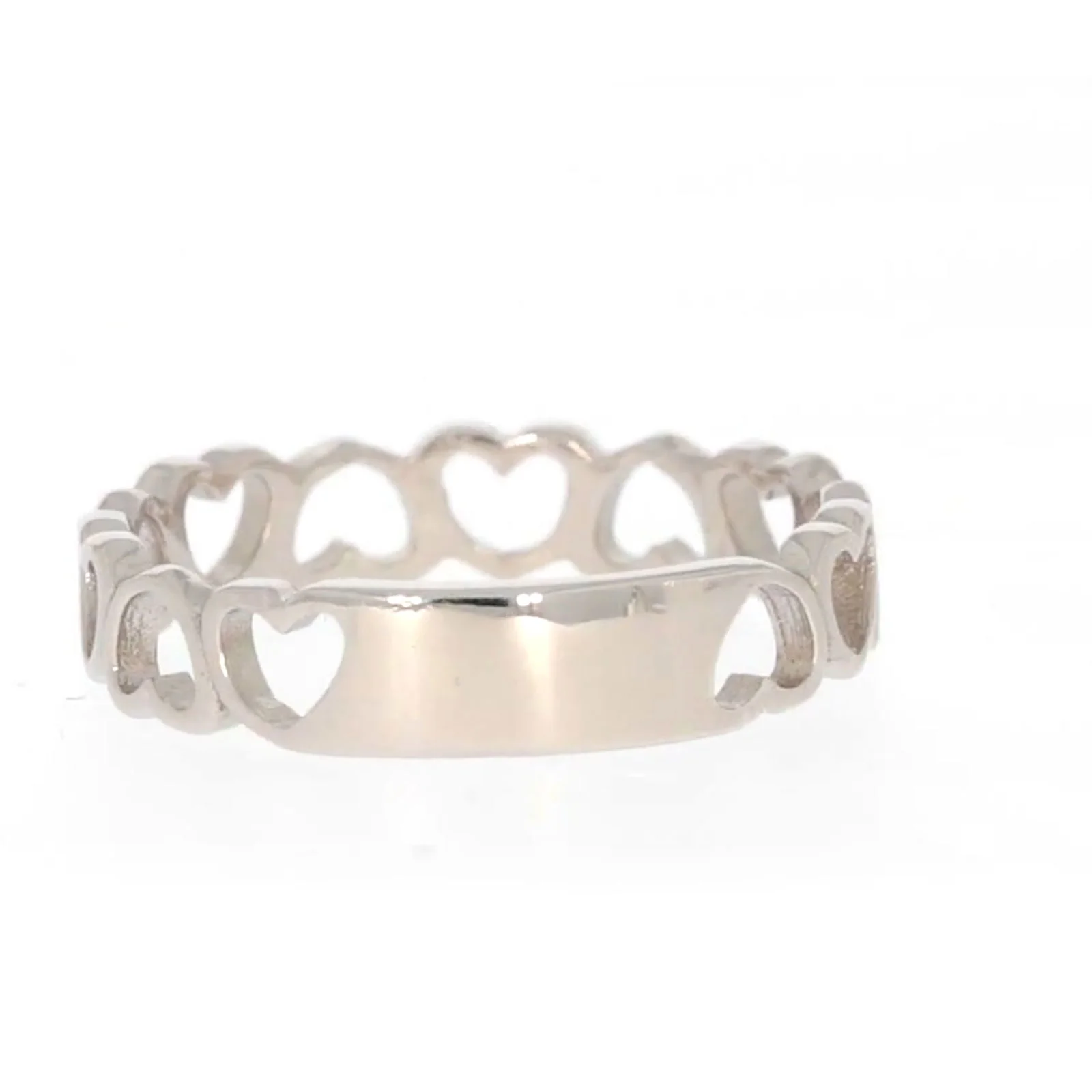 Sterling Silver Linked Hearts Ring - Image 36