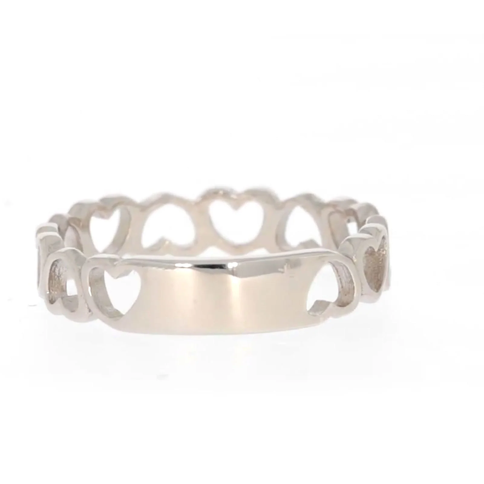 Sterling Silver Linked Hearts Ring - Image 37