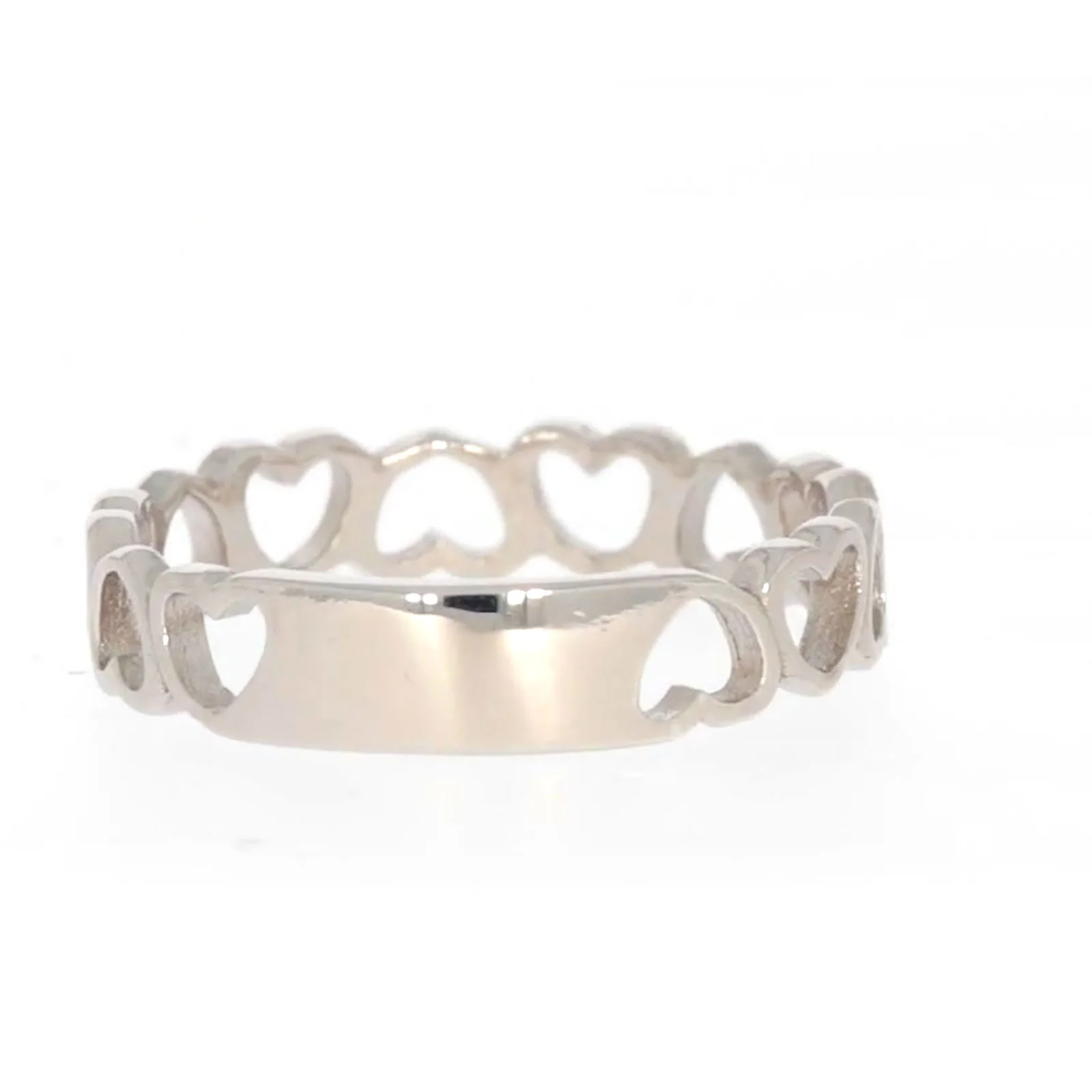 Sterling Silver Linked Hearts Ring - Image 39