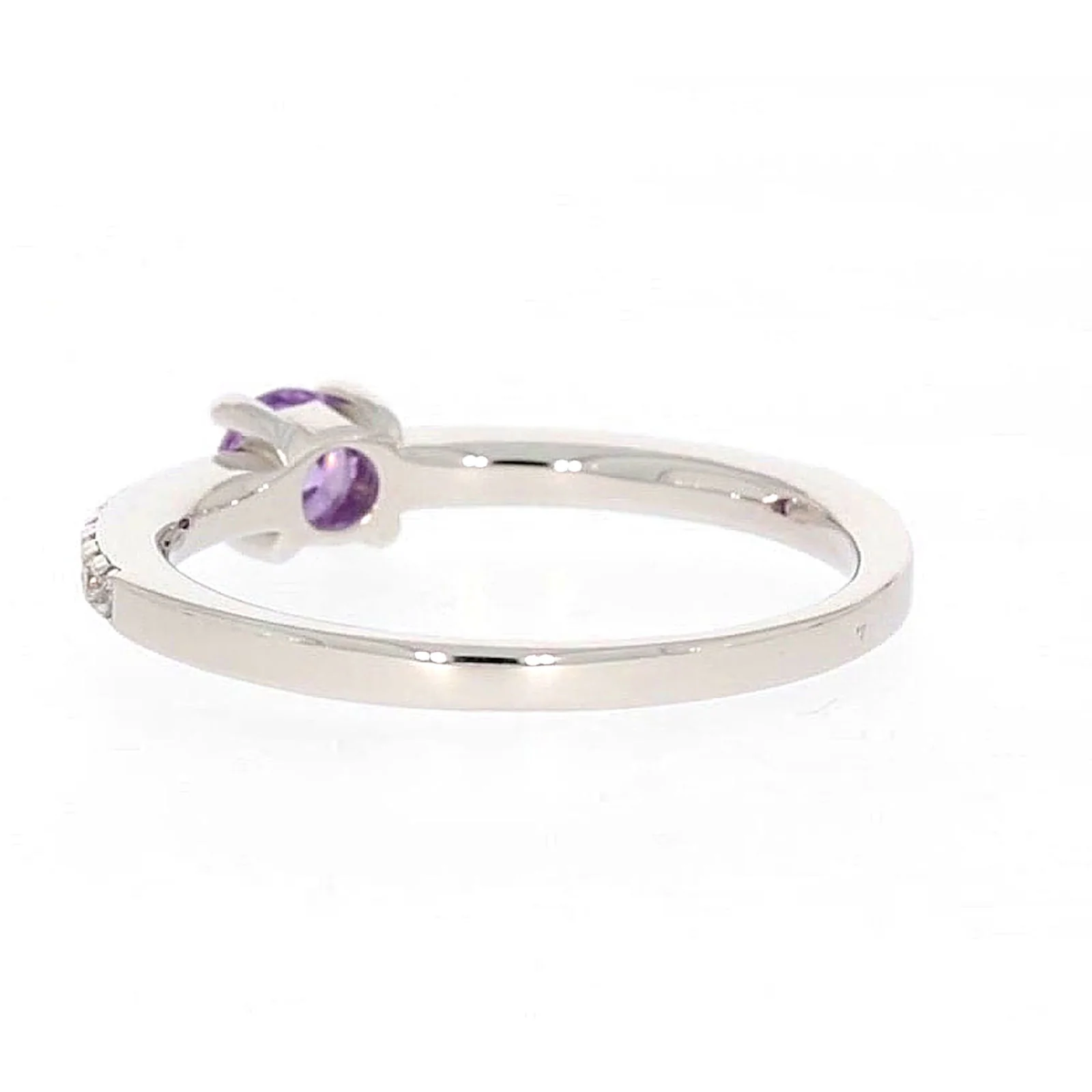 Sterling Silver Cubic Zirconia Stacker Ring - Image 32