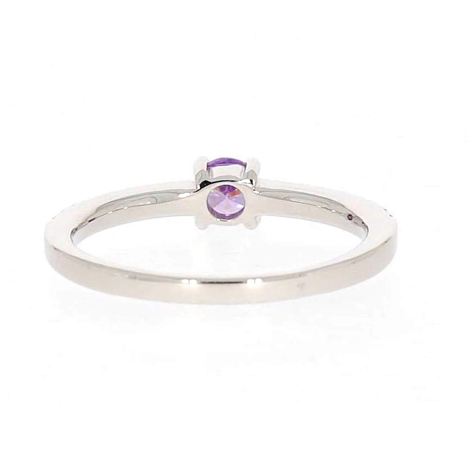 Sterling Silver Cubic Zirconia Stacker Ring - Image 39