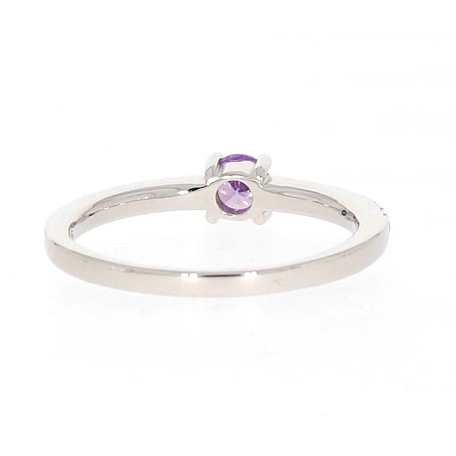 Sterling Silver Cubic Zirconia Stacker Ring - Image 40