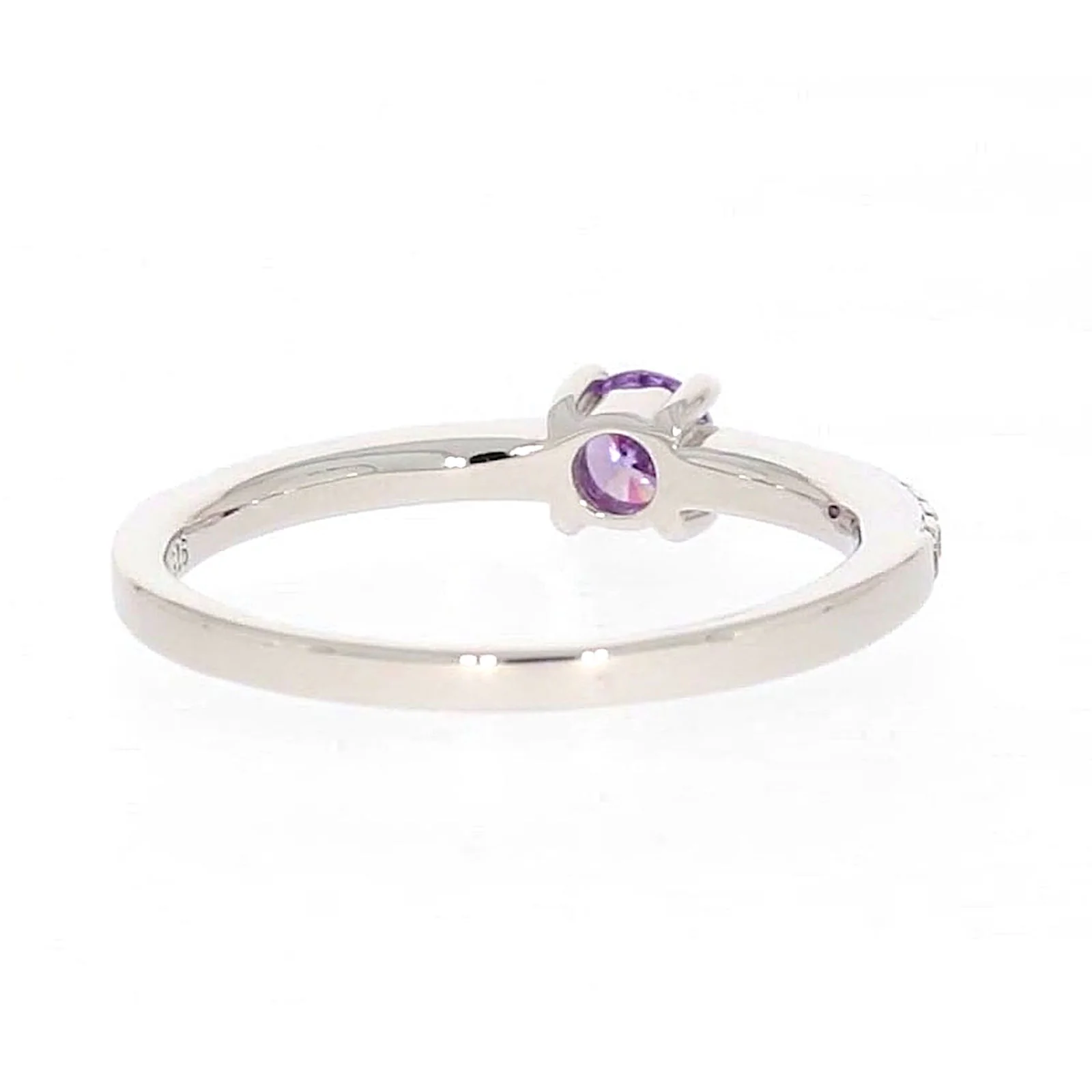 Sterling Silver Cubic Zirconia Stacker Ring - Image 42