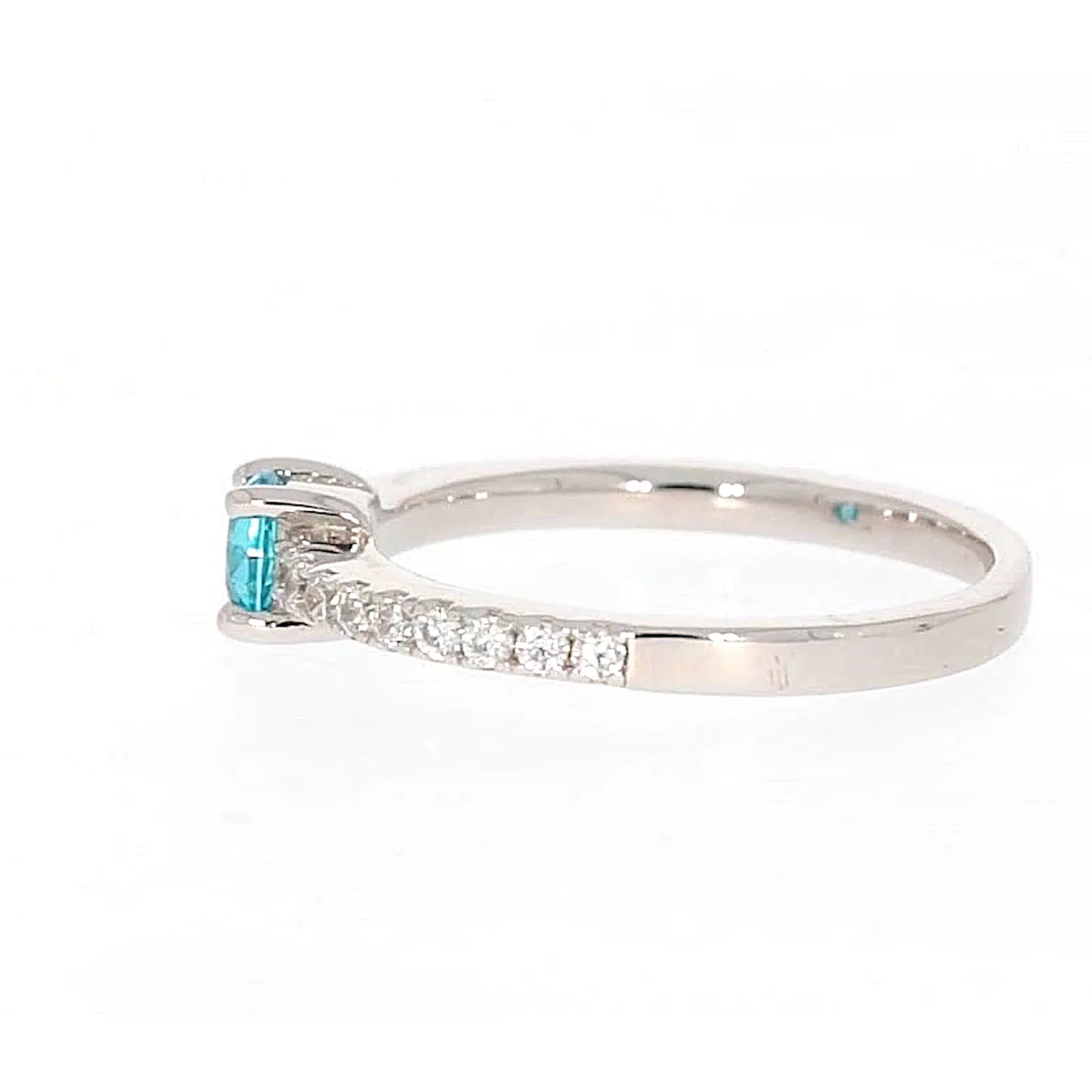 Sterling Silver Cubic Zirconia Stacker Ring - Image 20