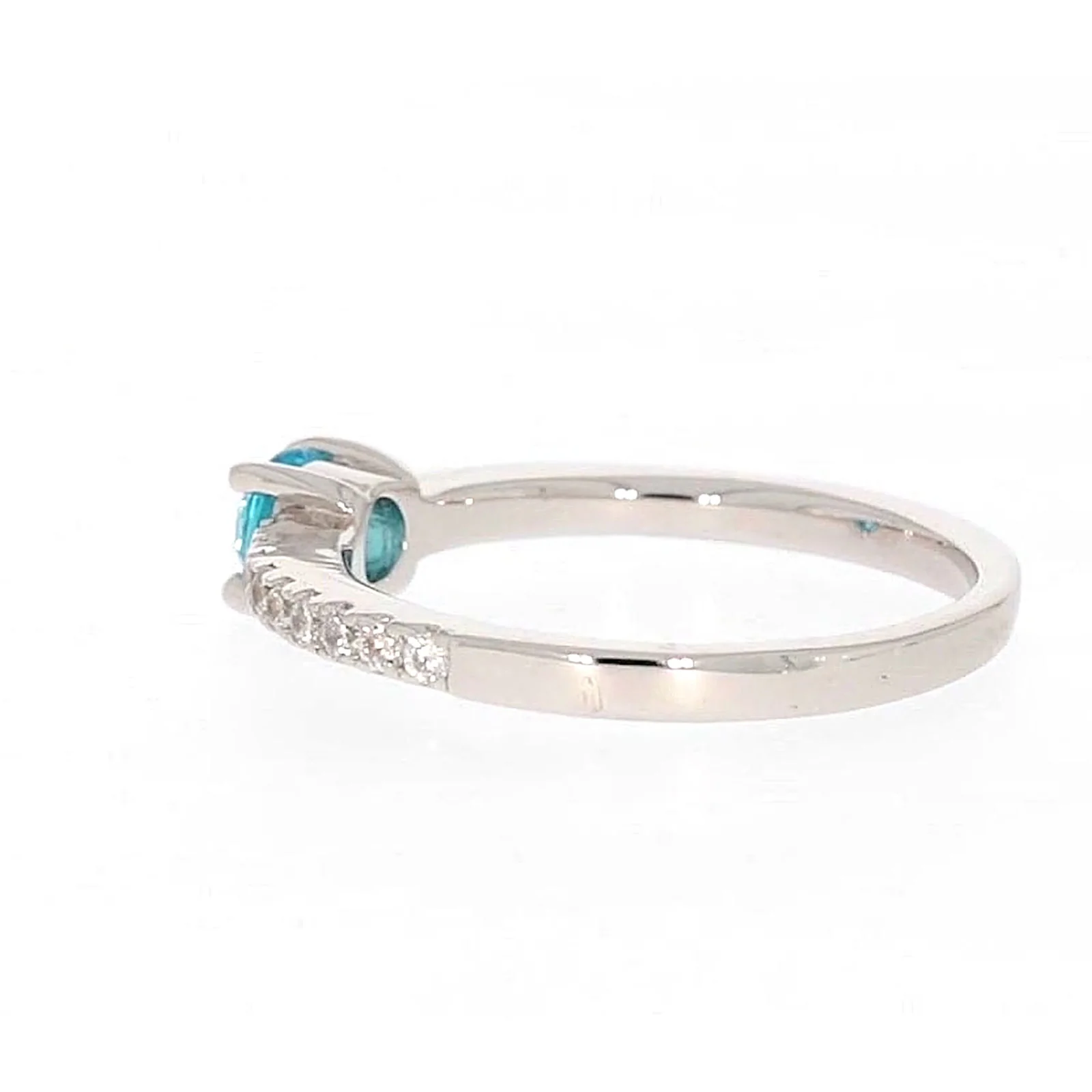 Sterling Silver Cubic Zirconia Stacker Ring - Image 25