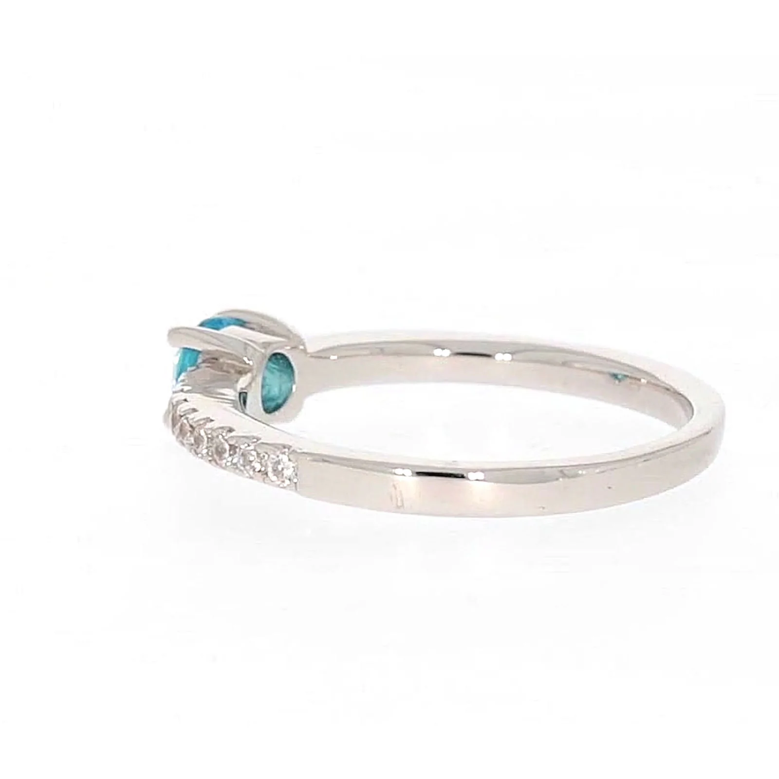 Sterling Silver Cubic Zirconia Stacker Ring - Image 26