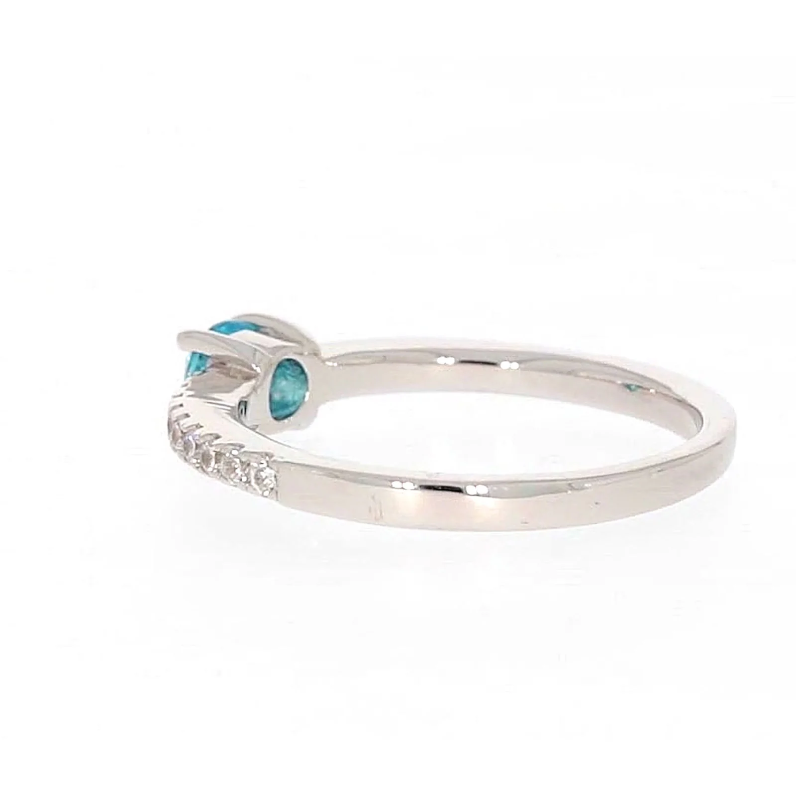 Sterling Silver Cubic Zirconia Stacker Ring - Image 27