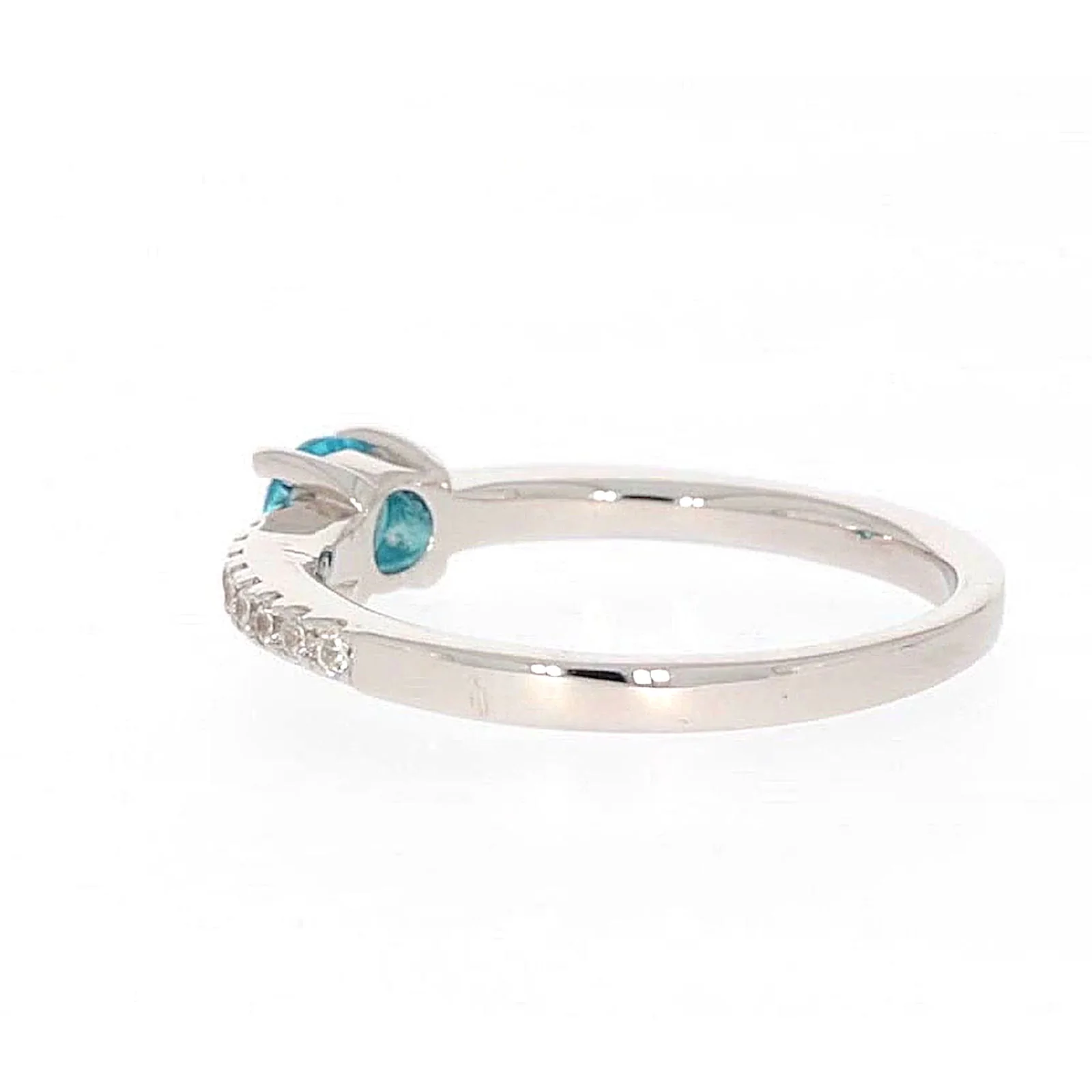 Sterling Silver Cubic Zirconia Stacker Ring - Image 28