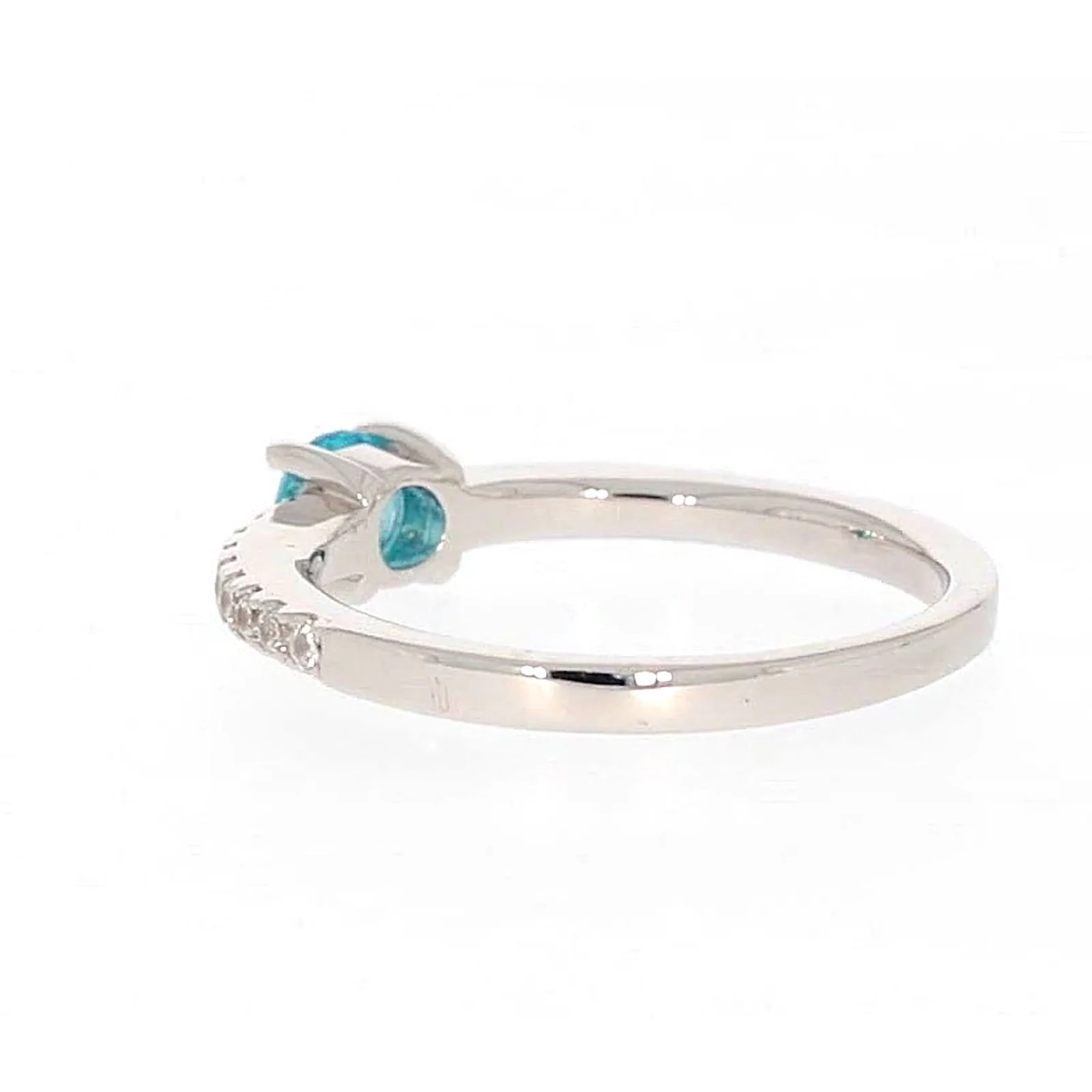 Sterling Silver Cubic Zirconia Stacker Ring - Image 29