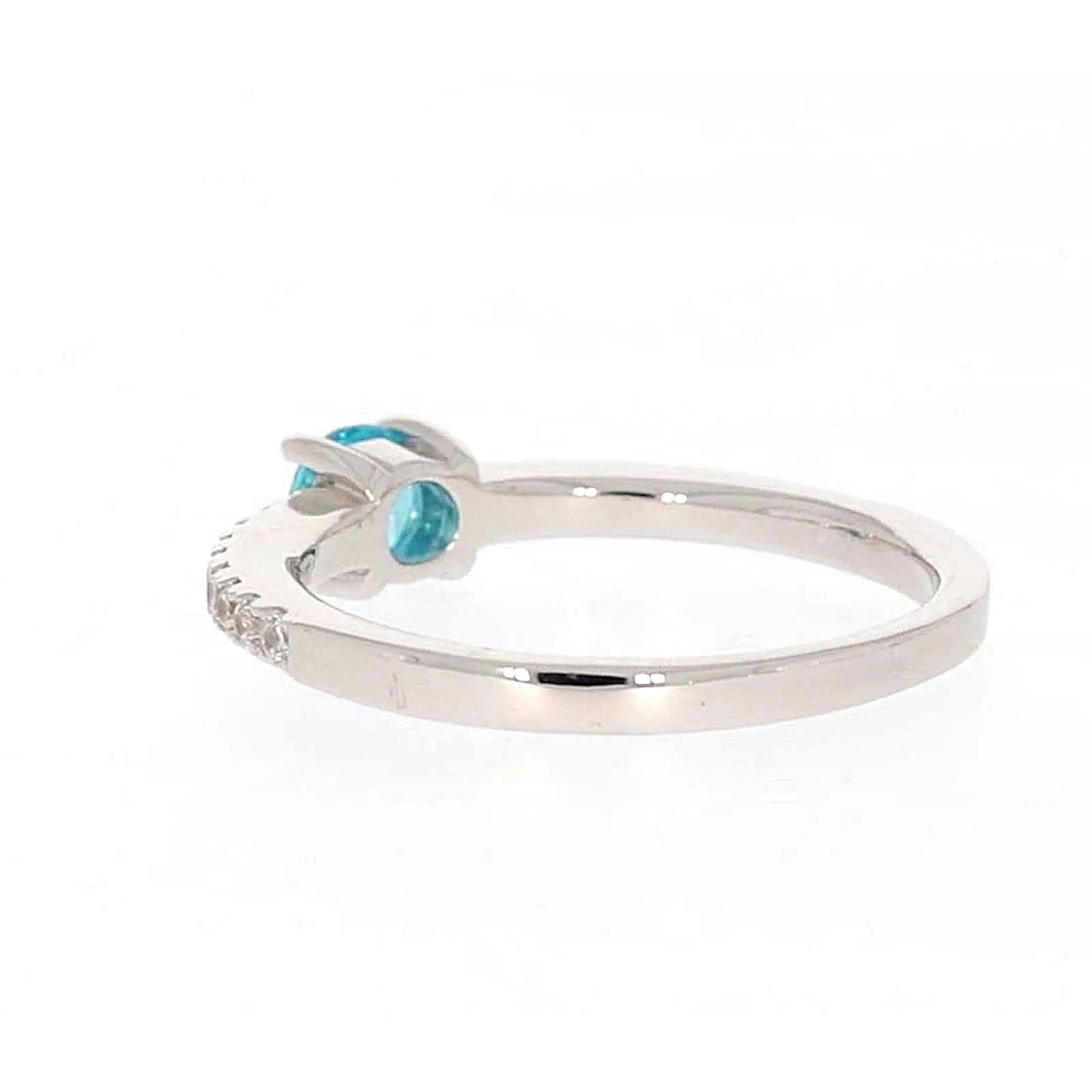 Sterling Silver Cubic Zirconia Stacker Ring - Image 30