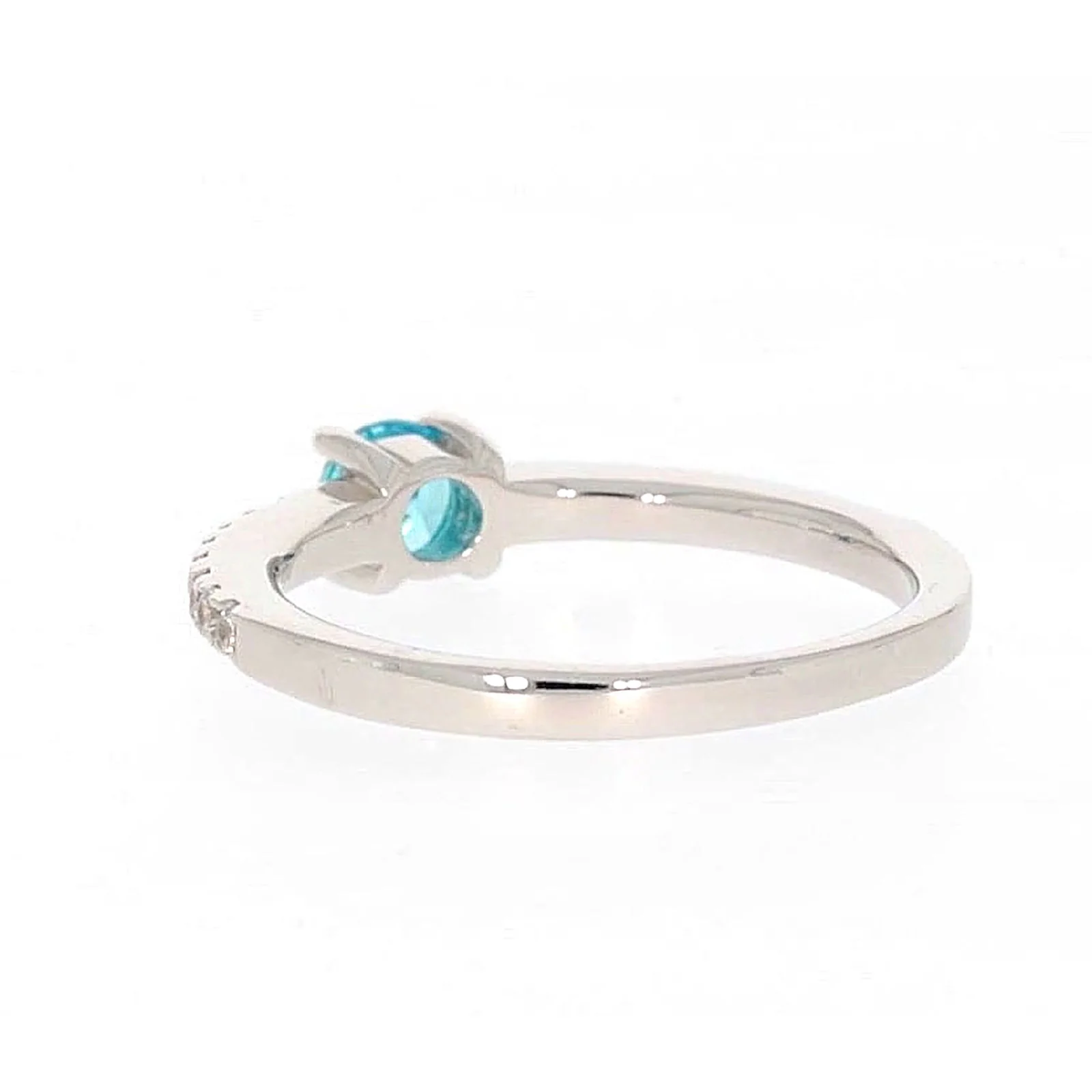 Sterling Silver Cubic Zirconia Stacker Ring - Image 32