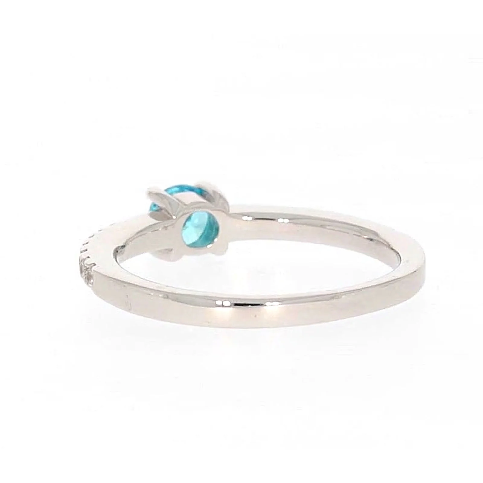 Sterling Silver Cubic Zirconia Stacker Ring - Image 33