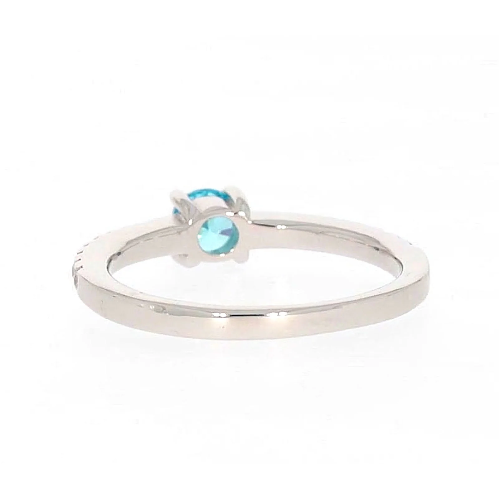 Sterling Silver Cubic Zirconia Stacker Ring - Image 35