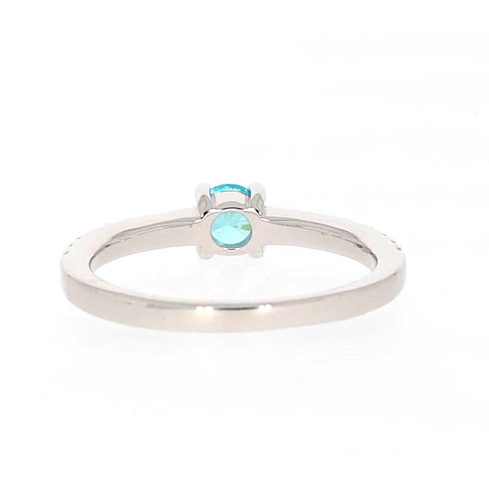 Sterling Silver Cubic Zirconia Stacker Ring - Image 38
