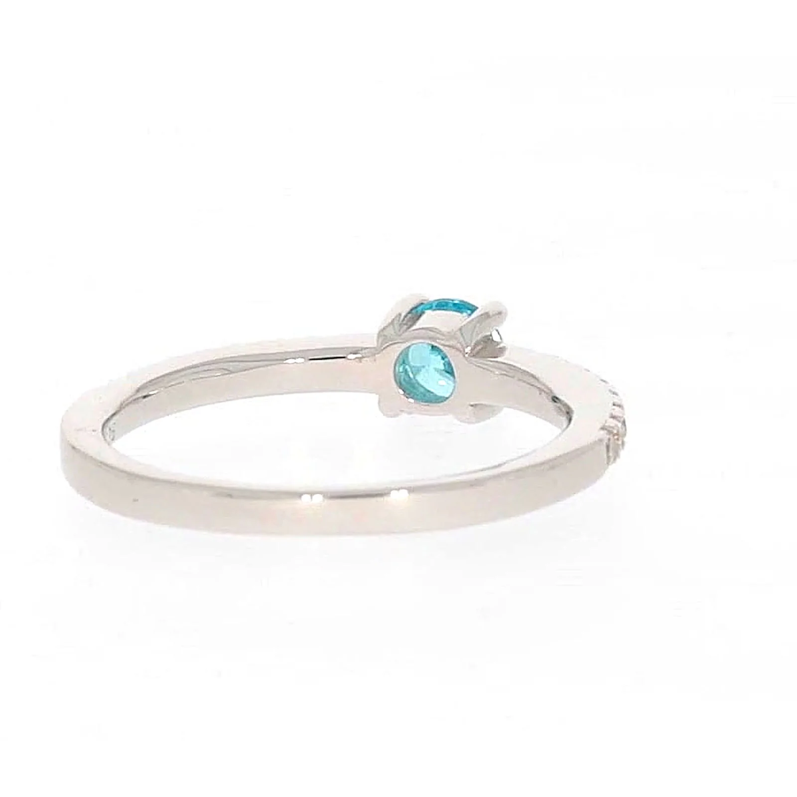 Sterling Silver Cubic Zirconia Stacker Ring - Image 43