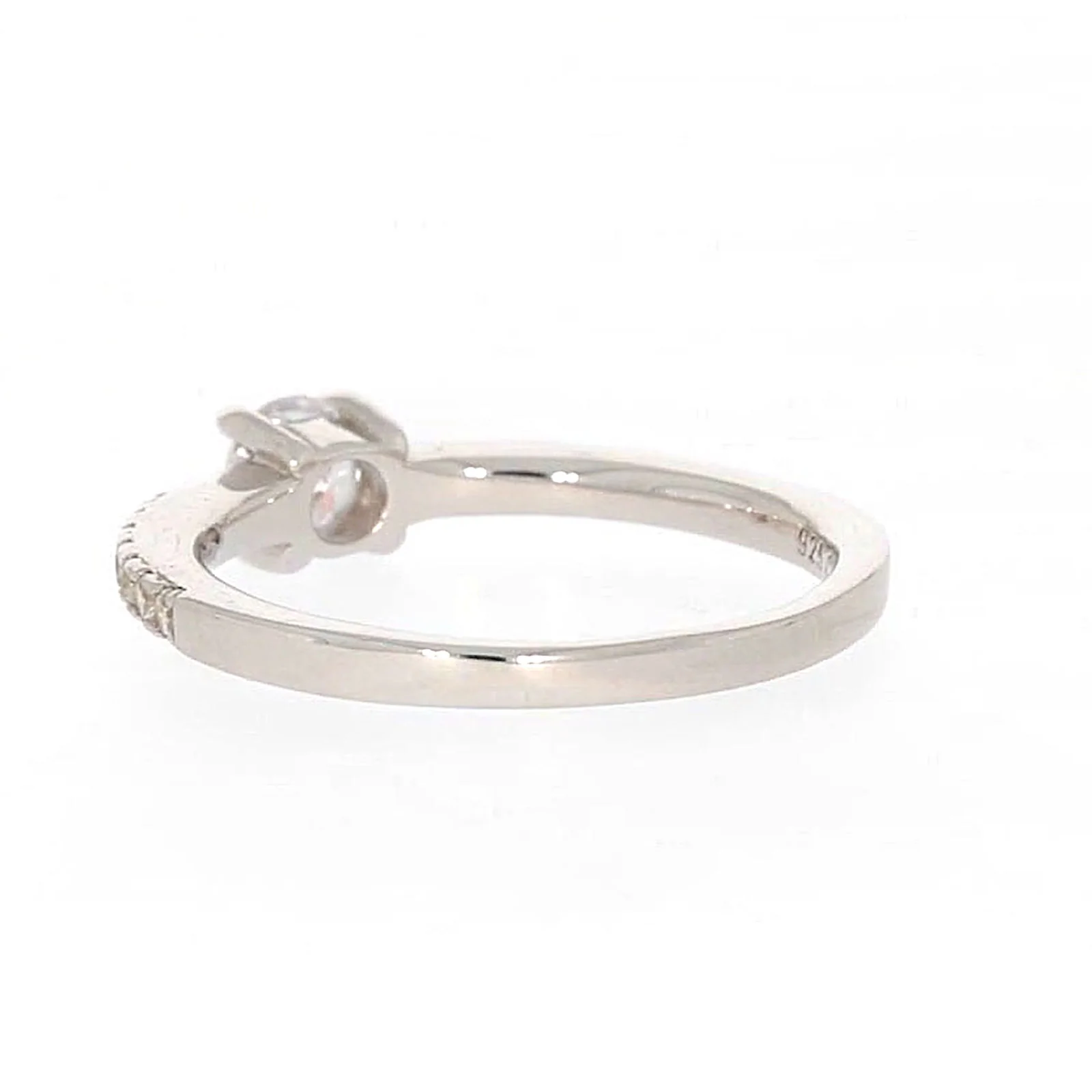 Sterling Silver Cubic Zirconia Stacker Ring - Image 31