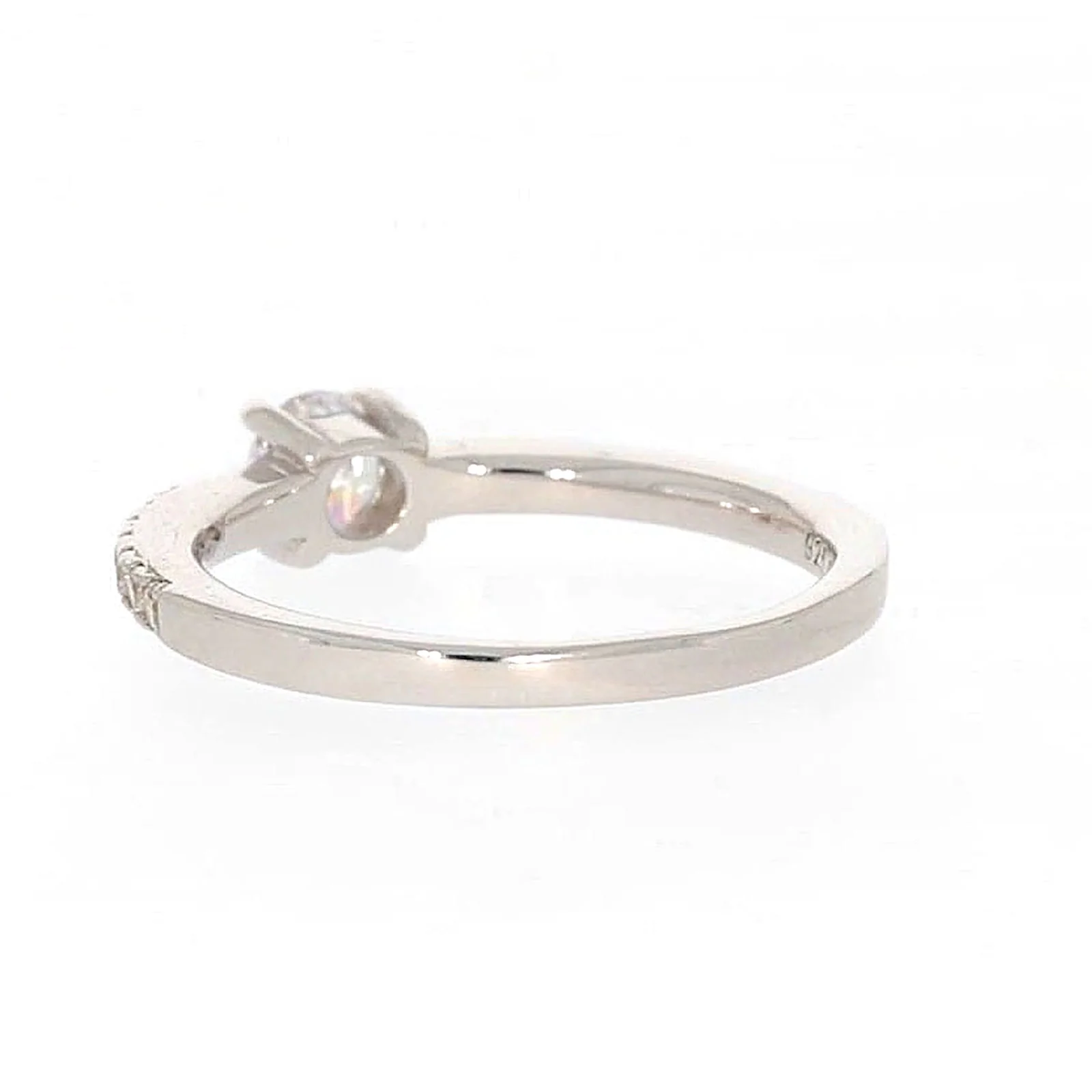 Sterling Silver Cubic Zirconia Stacker Ring - Image 32