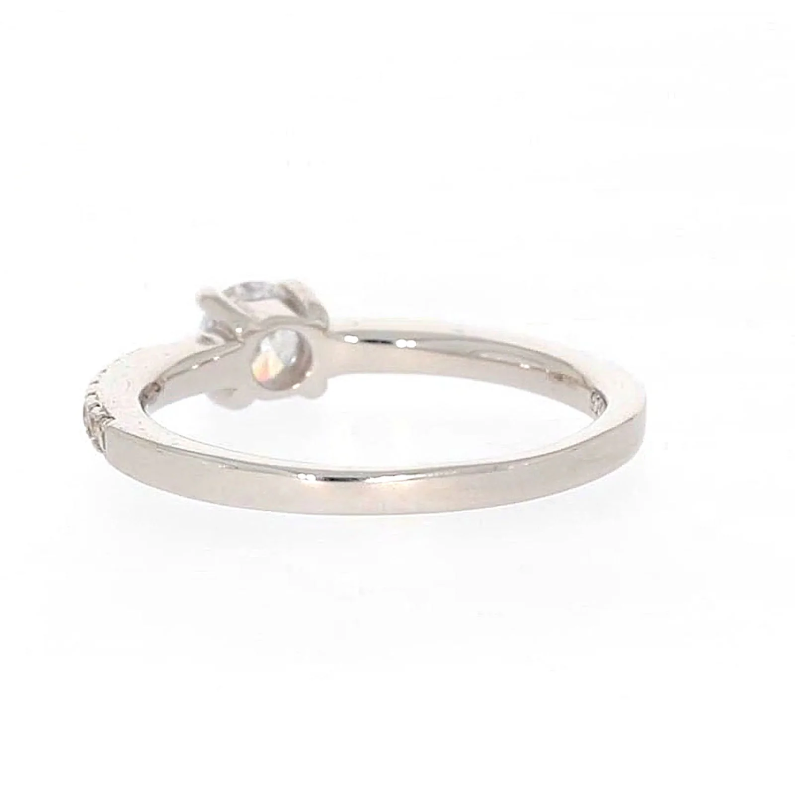 Sterling Silver Cubic Zirconia Stacker Ring - Image 33