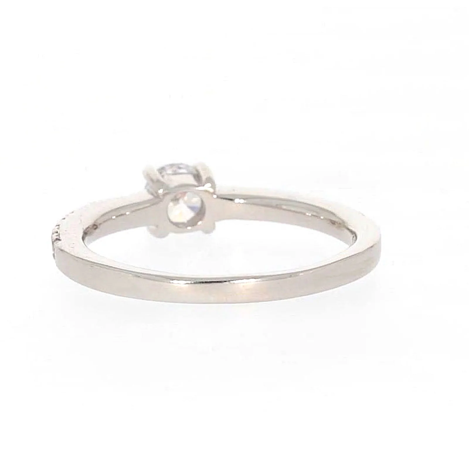 Sterling Silver Cubic Zirconia Stacker Ring - Image 35