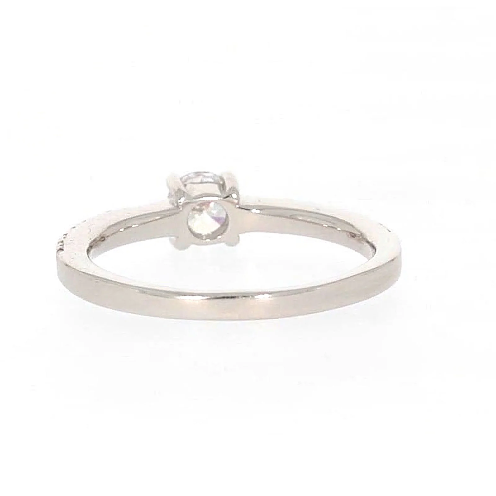 Sterling Silver Cubic Zirconia Stacker Ring - Image 36