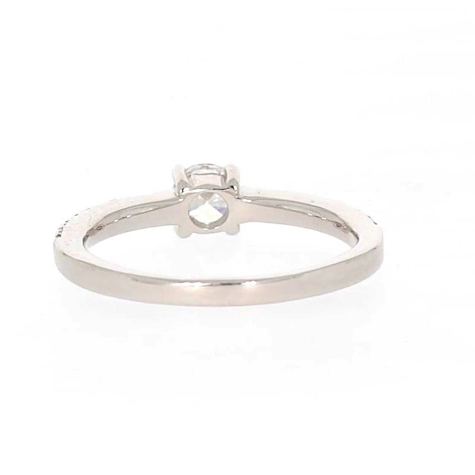 Sterling Silver Cubic Zirconia Stacker Ring - Image 37