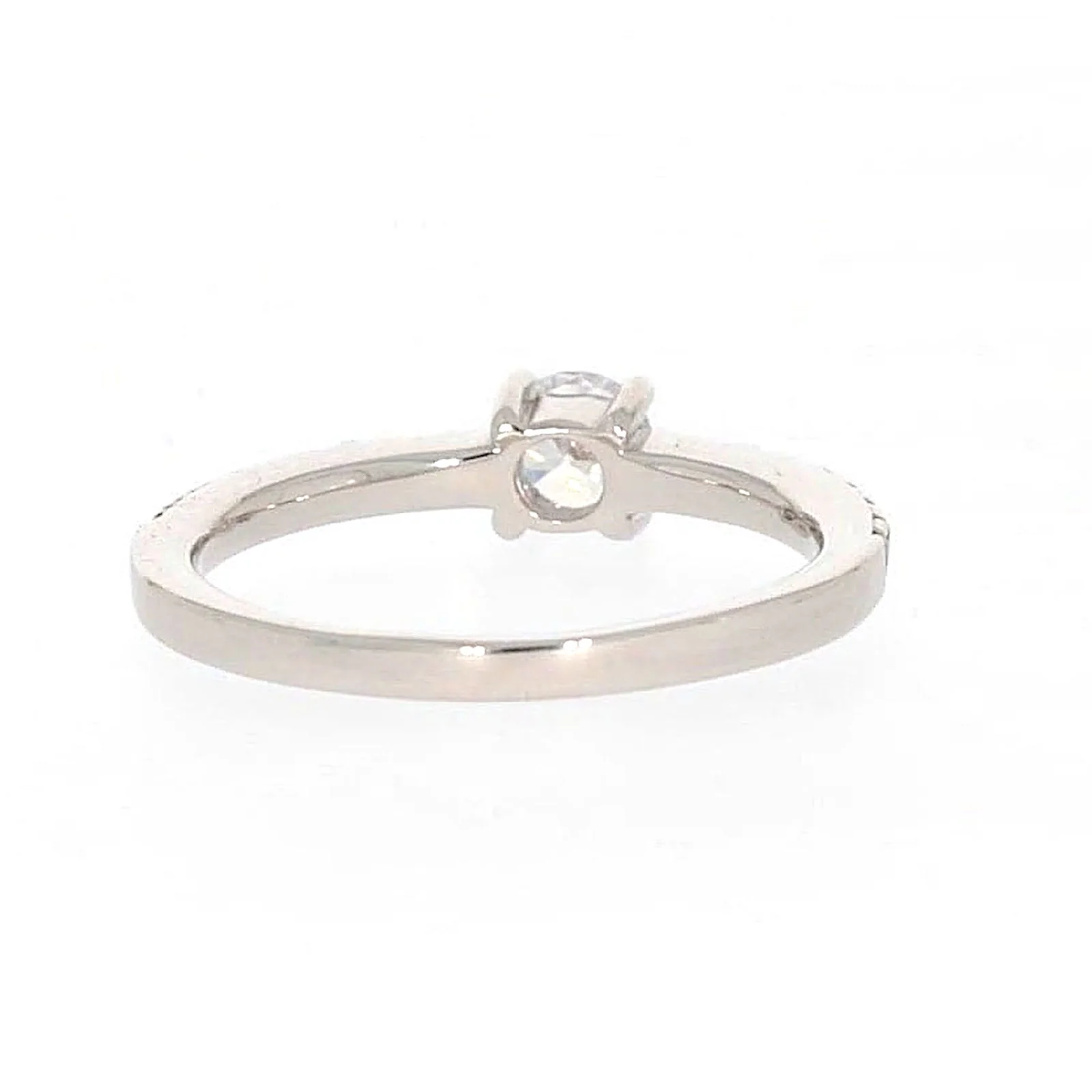Sterling Silver Cubic Zirconia Stacker Ring - Image 40