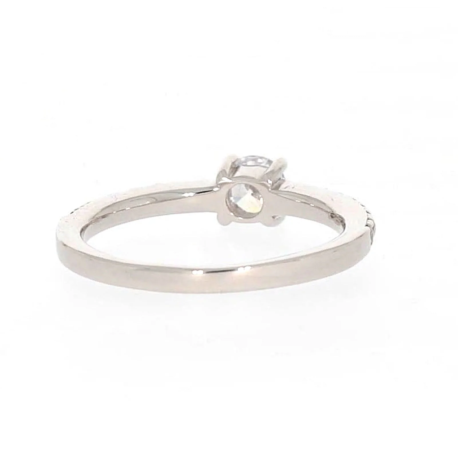 Sterling Silver Cubic Zirconia Stacker Ring - Image 41