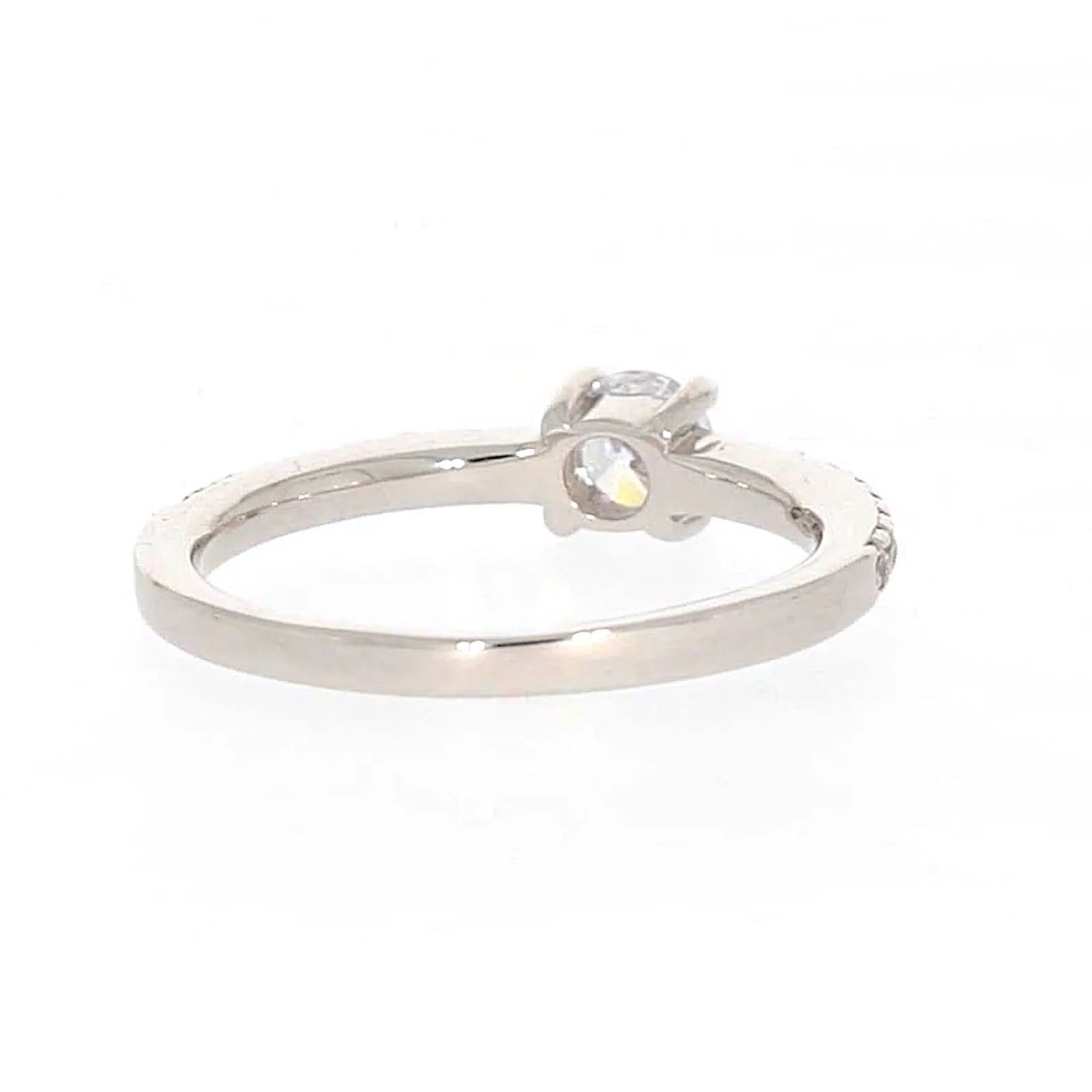 Sterling Silver Cubic Zirconia Stacker Ring - Image 42