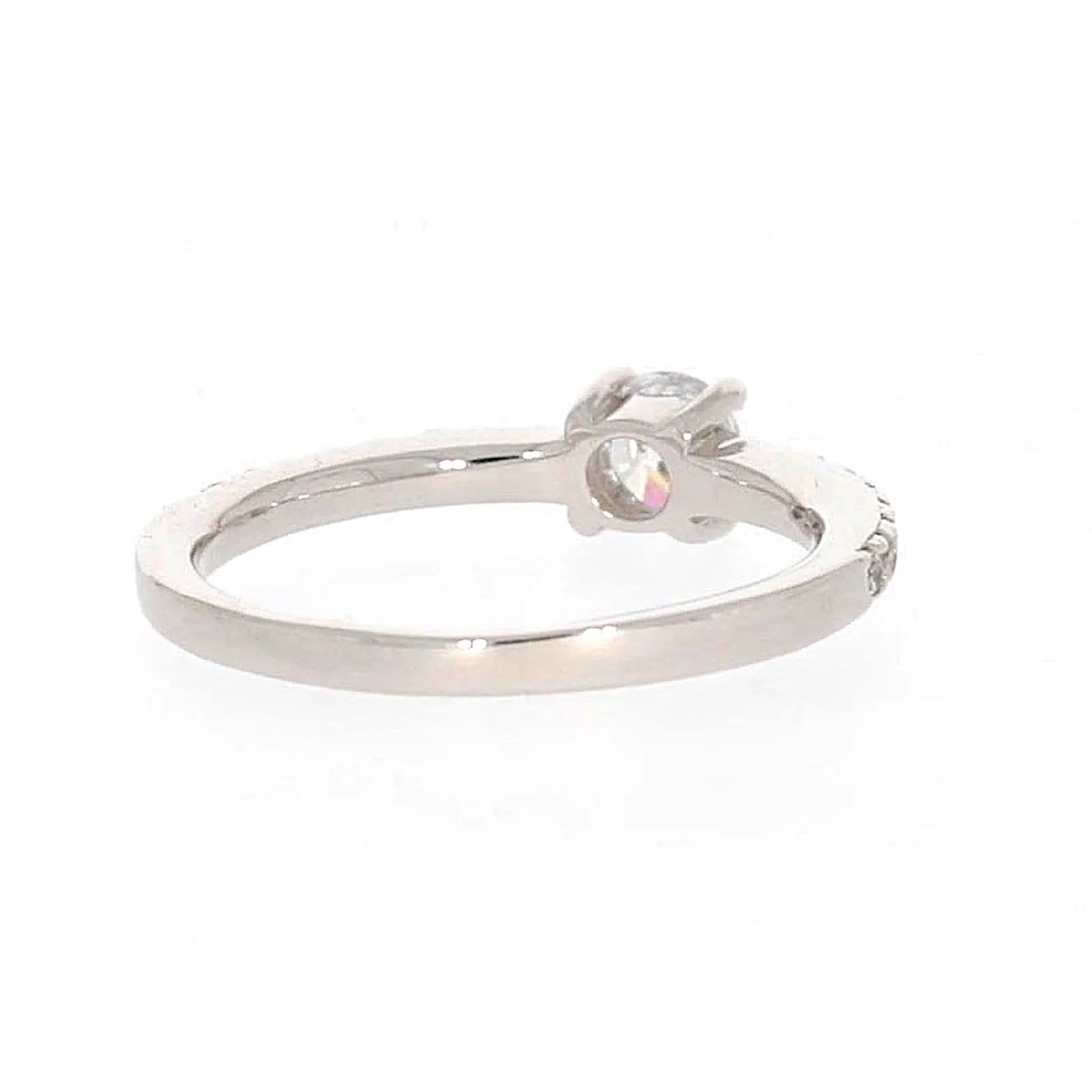 Sterling Silver Cubic Zirconia Stacker Ring - Image 43