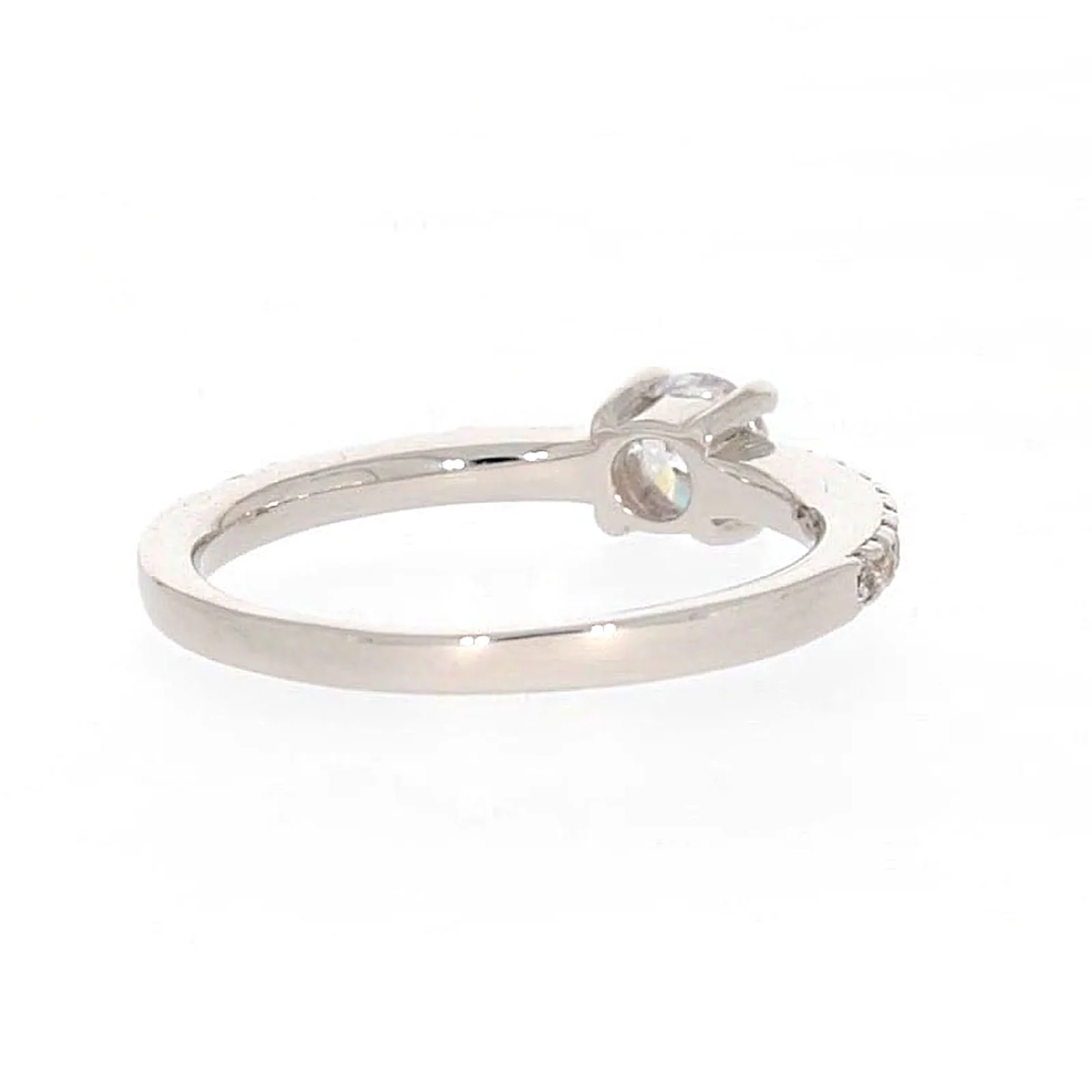 Sterling Silver Cubic Zirconia Stacker Ring - Image 44