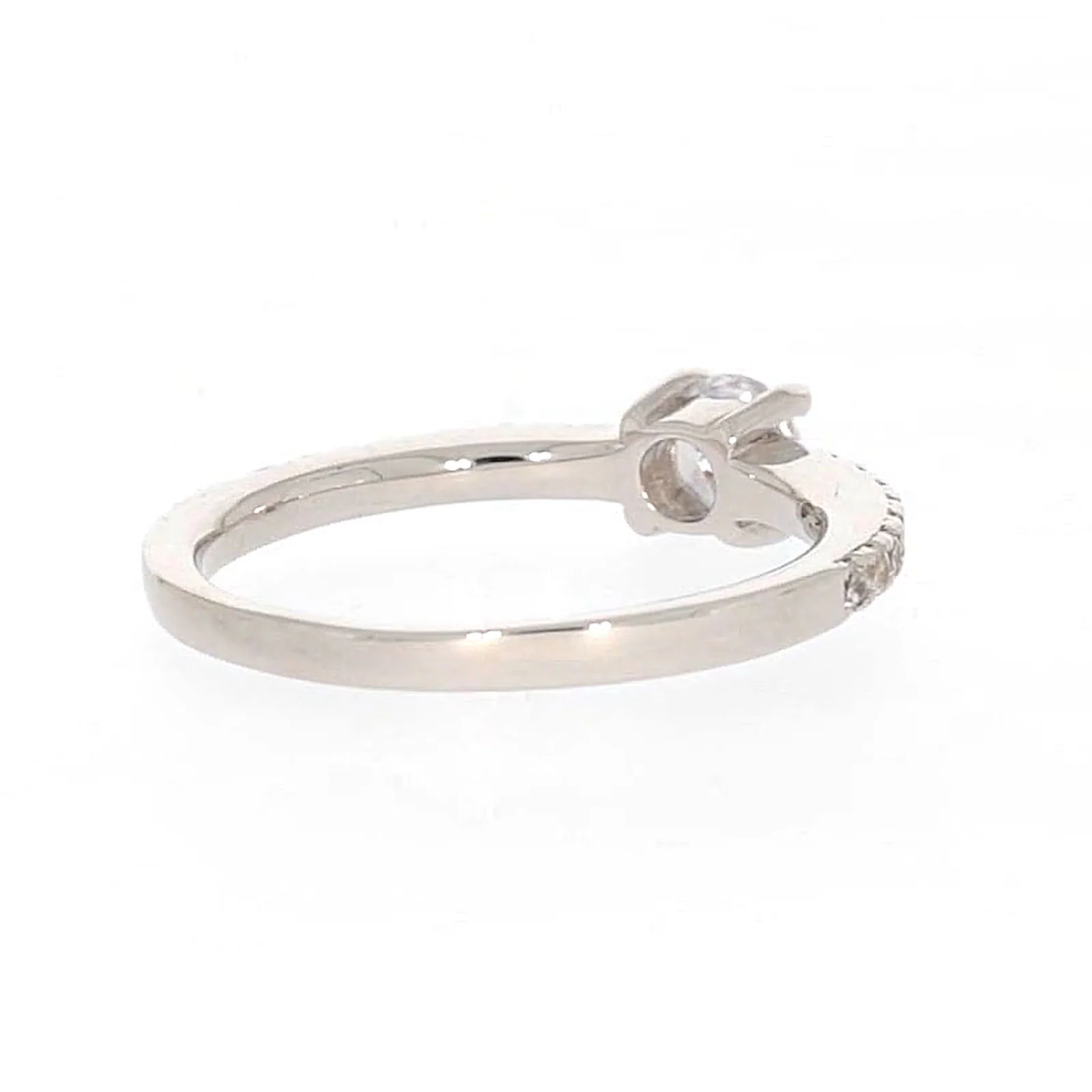 Sterling Silver Cubic Zirconia Stacker Ring - Image 45