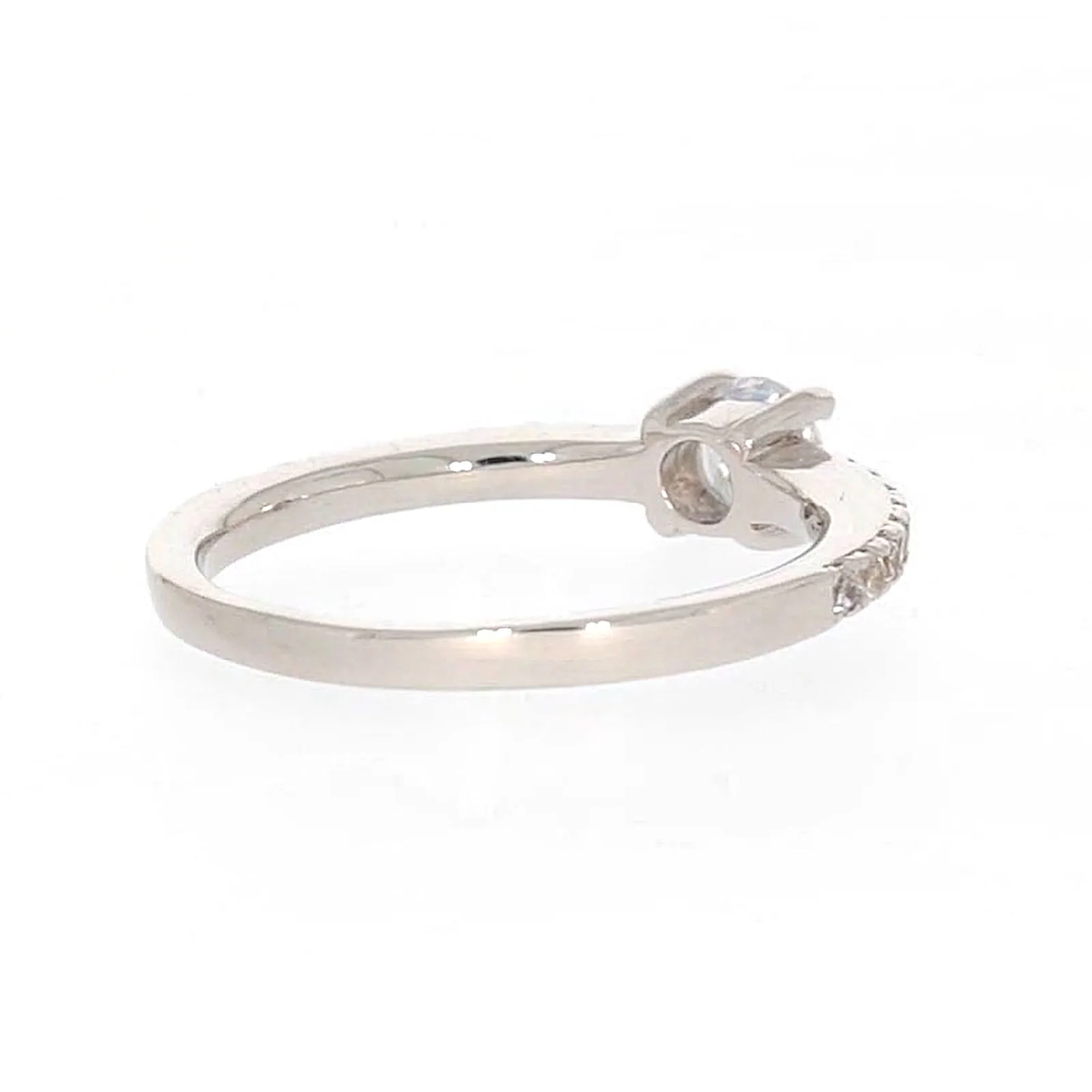Sterling Silver Cubic Zirconia Stacker Ring - Image 46