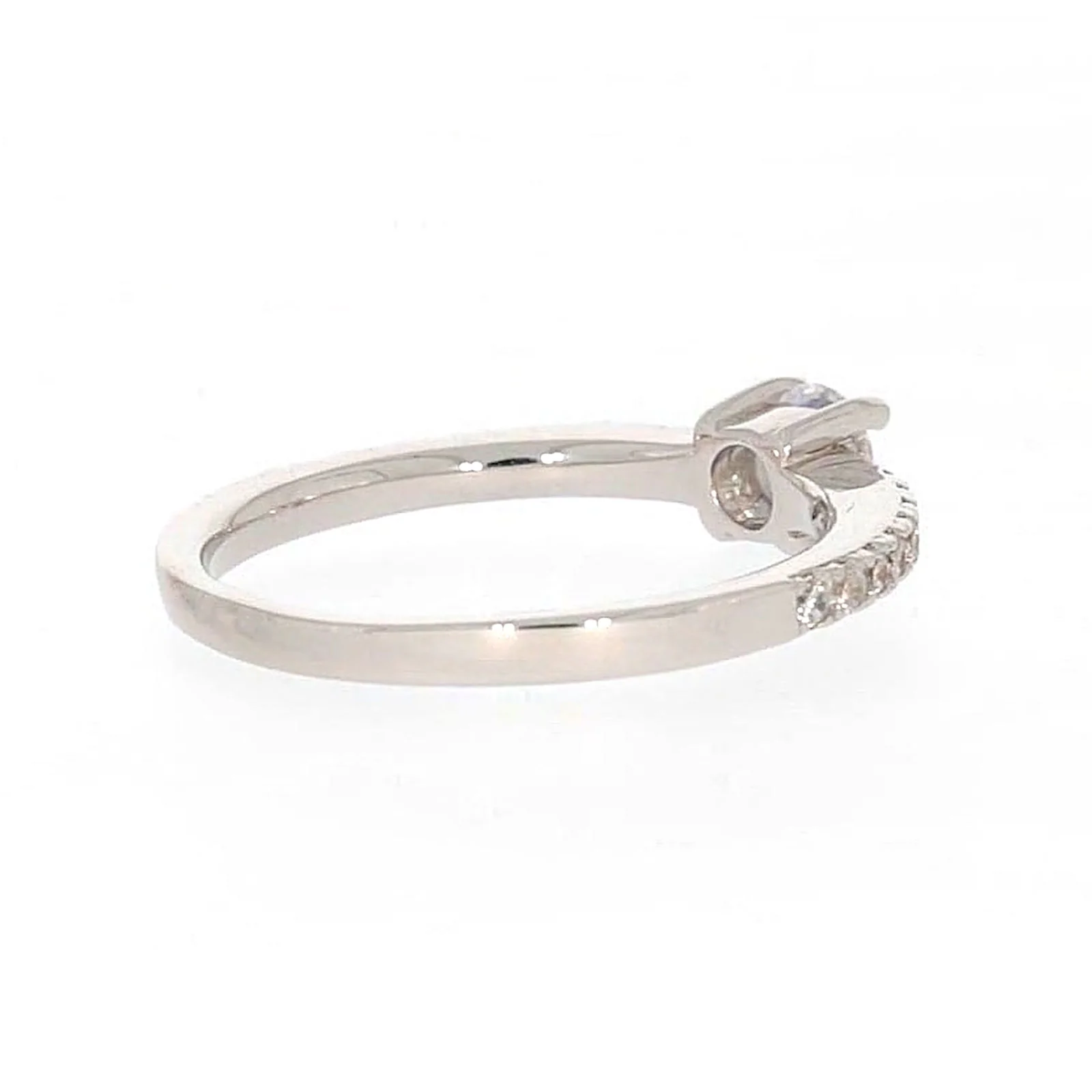 Sterling Silver Cubic Zirconia Stacker Ring - Image 48