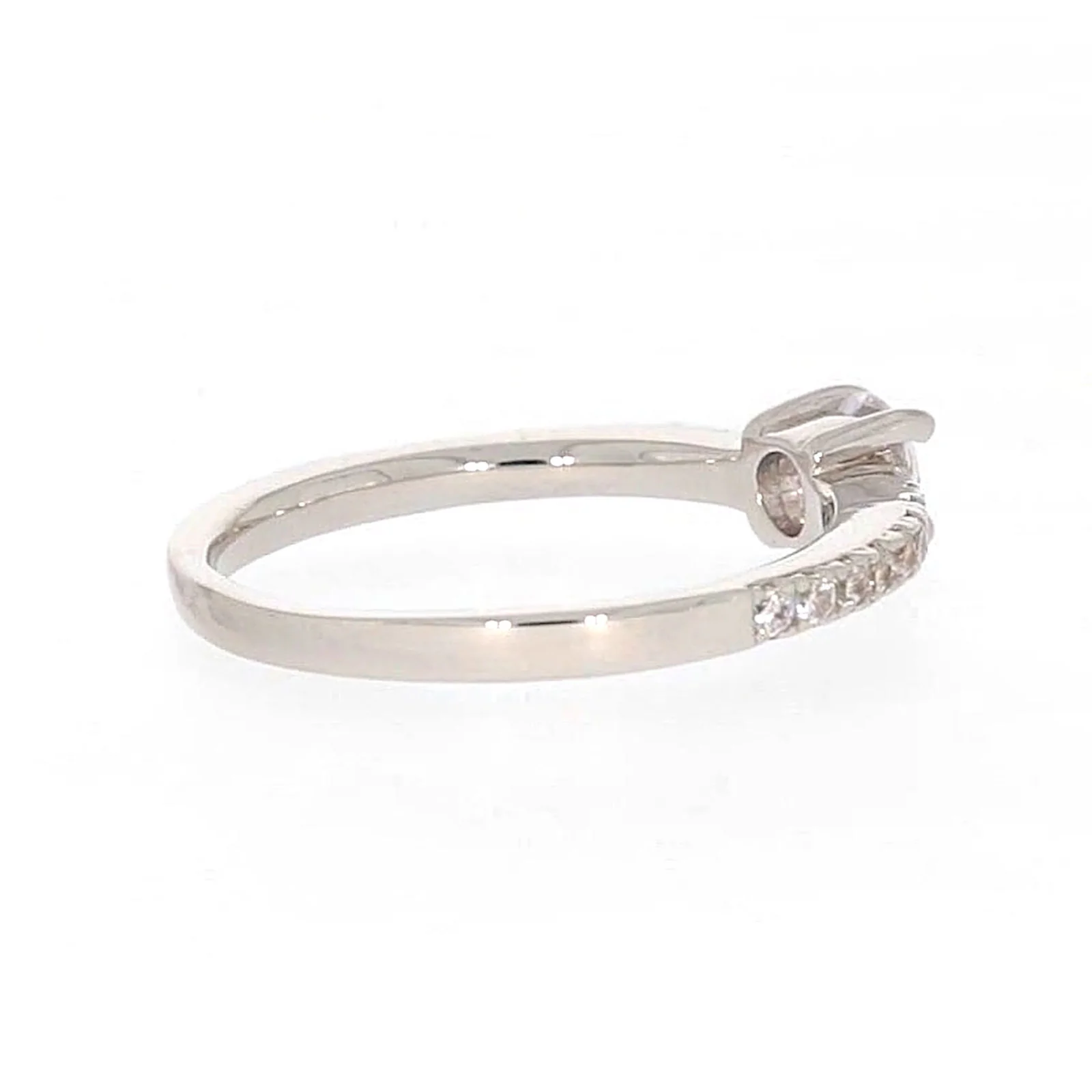Sterling Silver Cubic Zirconia Stacker Ring - Image 50